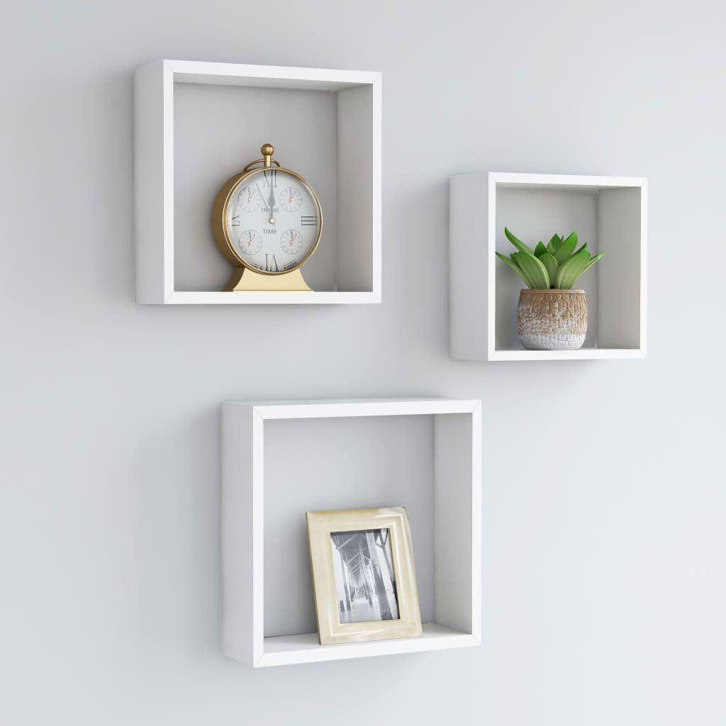 furnicato Regalwürfel Würfelregale 3 Stk. Weiß günstig online kaufen