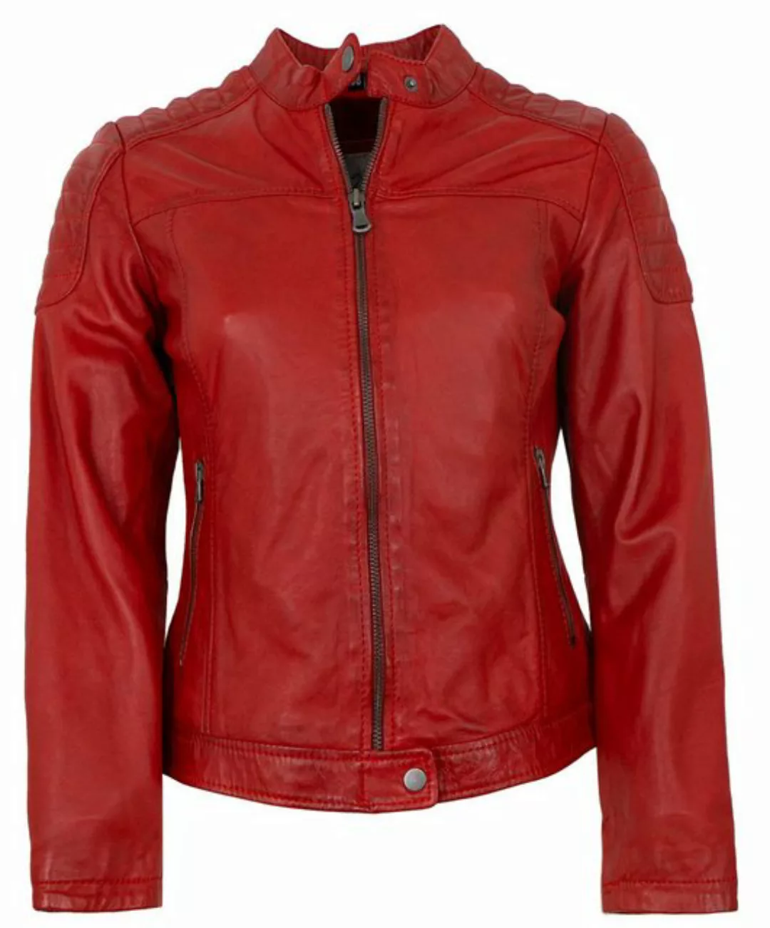 7eleven Lederjacke Tally 7eleven - Damen Lederjacke Lammnappa rot günstig online kaufen