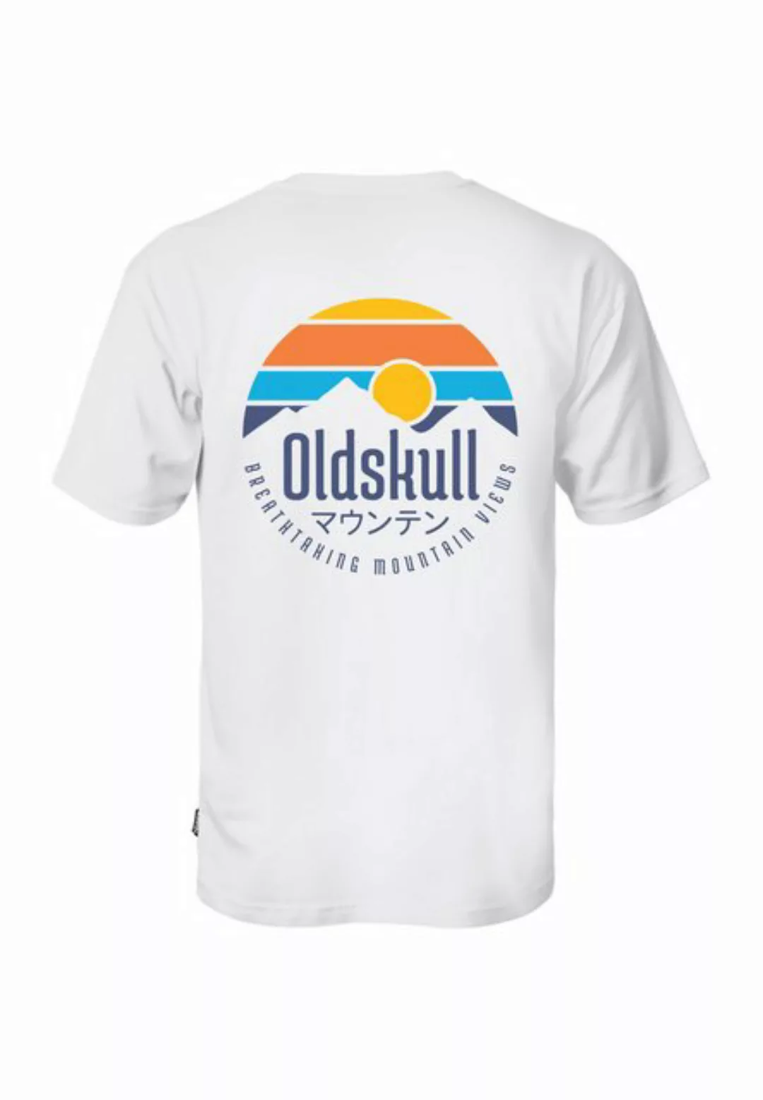 Oldskull T-Shirt Retro Mountain Vintage Logo Graphic günstig online kaufen