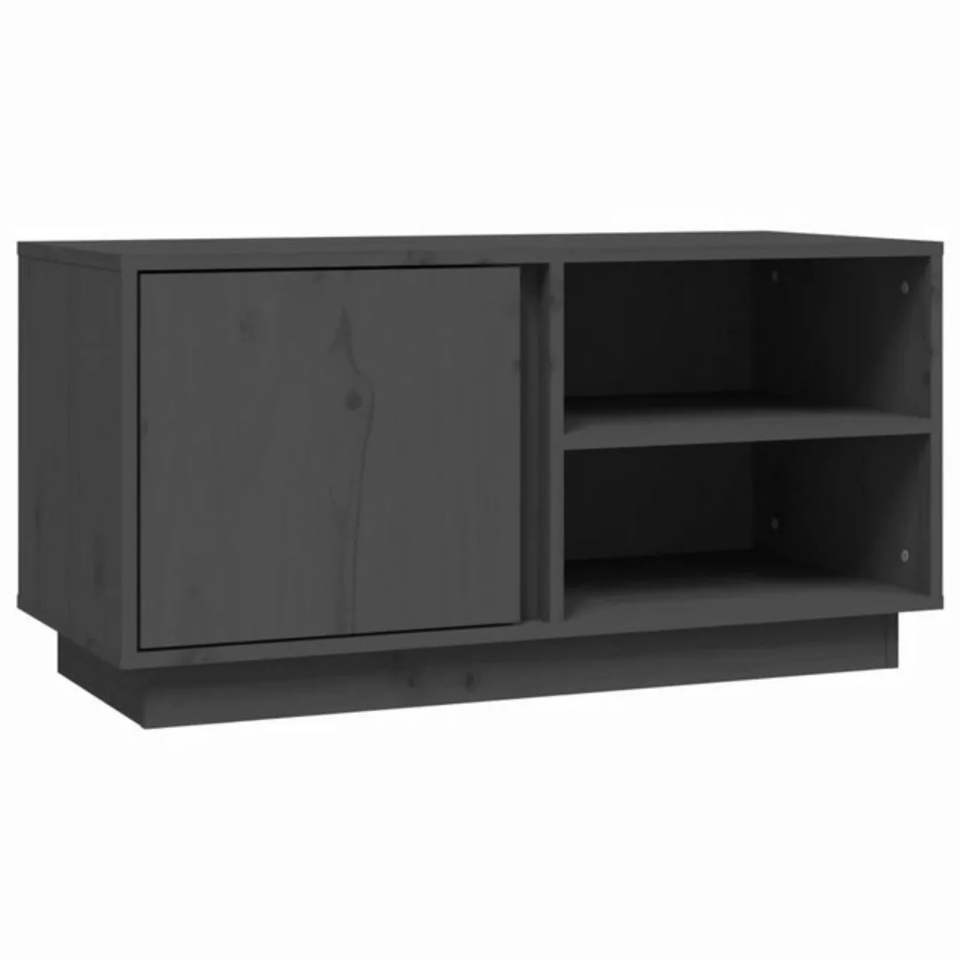 vidaXL TV-Schrank TV-Schrank Grau 80x35x40,5 cm Massivholz Kiefer günstig online kaufen