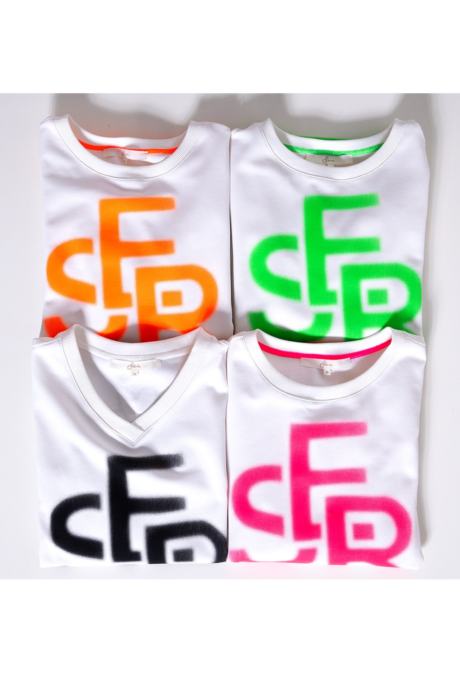 SER Sweatshirt Sweatshirt Neon auf cream günstig online kaufen