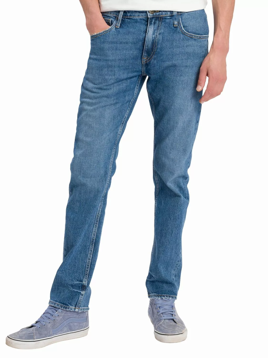 Cross Jeans Herren Jeans DAMIEN - Slim Fit - Blau - Vintage Blue günstig online kaufen