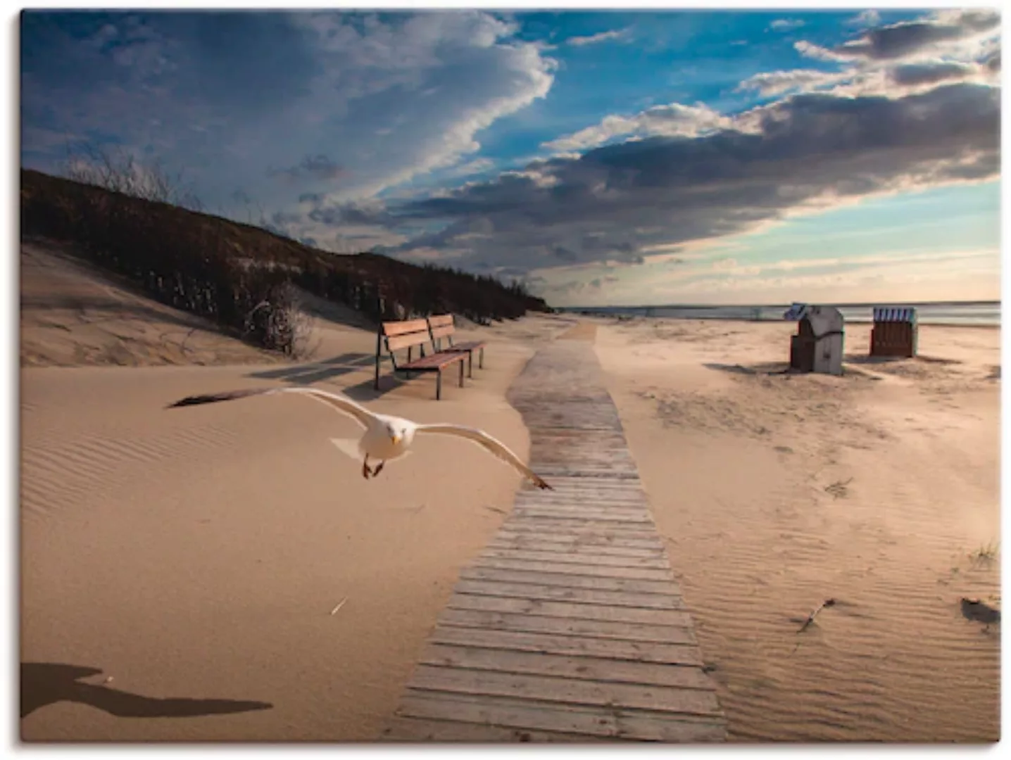 Artland Leinwandbild "Strandimpressionen", Strand, (1 St.) günstig online kaufen