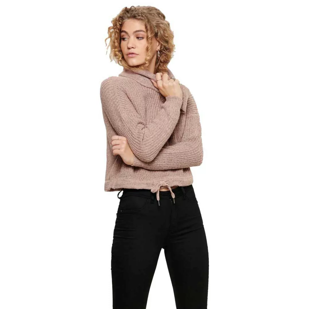Only Nia Detail Melange Rollkragen Sweater M Adobe Rose / Melange günstig online kaufen