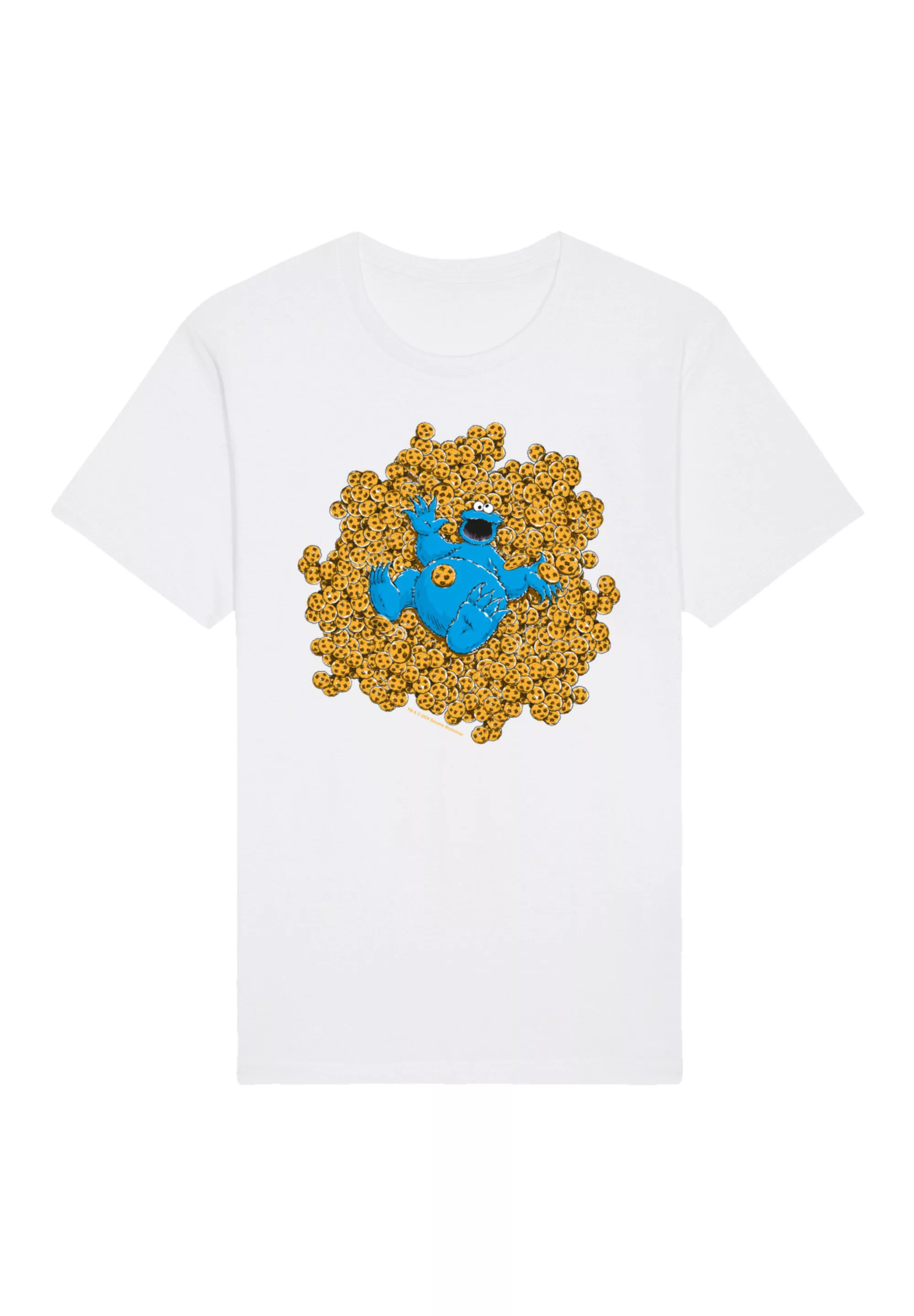 F4NT4STIC T-Shirt "Sesamstraße Cookie Monster Coockie Bad", Premium Qualitä günstig online kaufen