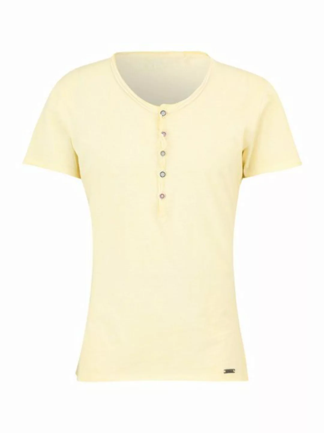 Key Largo Henleyshirt Lemonade vintage Look uni Basic MT00122 mit Knopfleis günstig online kaufen