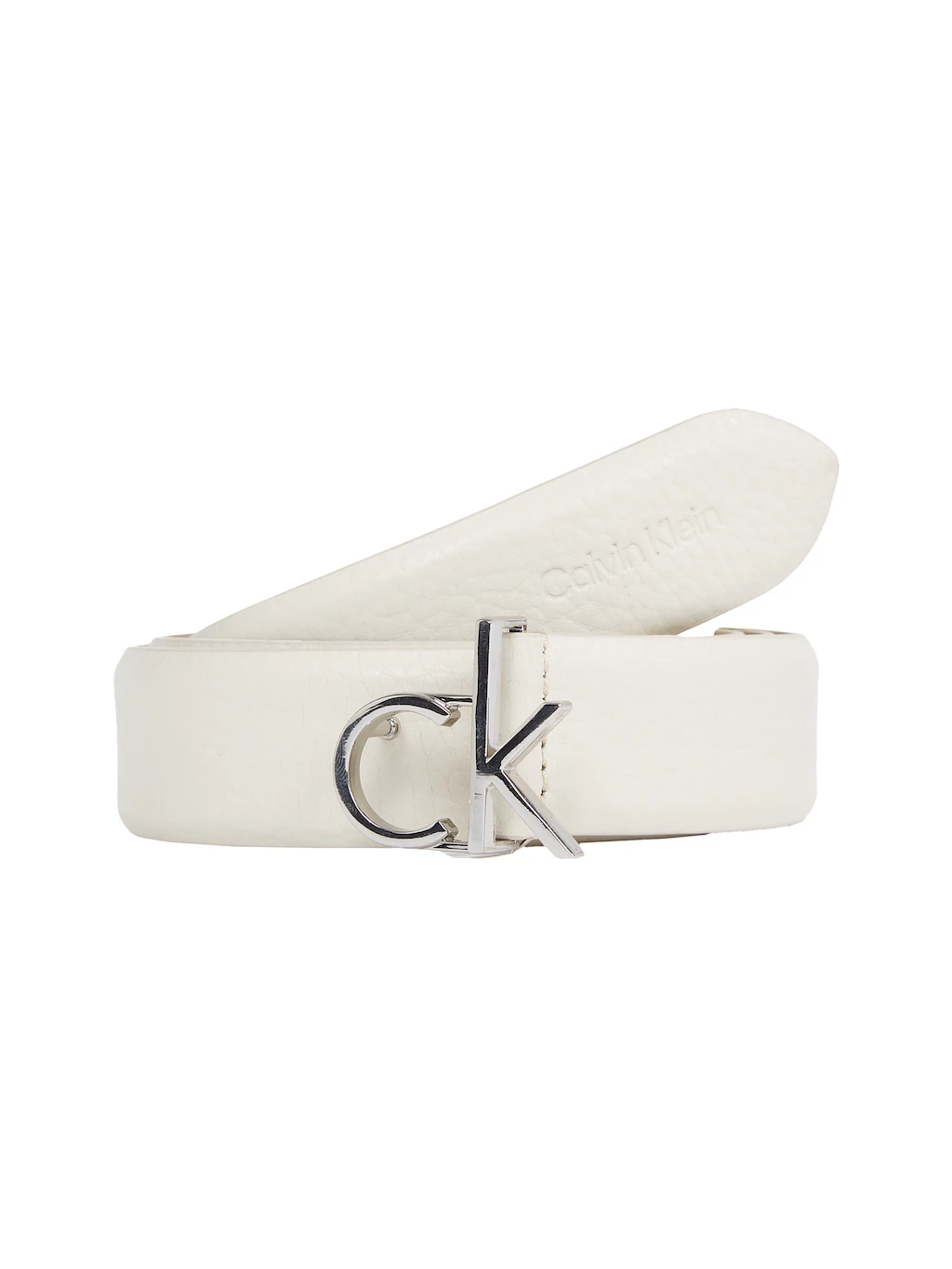 Calvin Klein Ledergürtel "CK LOGO BUCKLE BELT 3.0 PBL", mit Logoprägung als günstig online kaufen