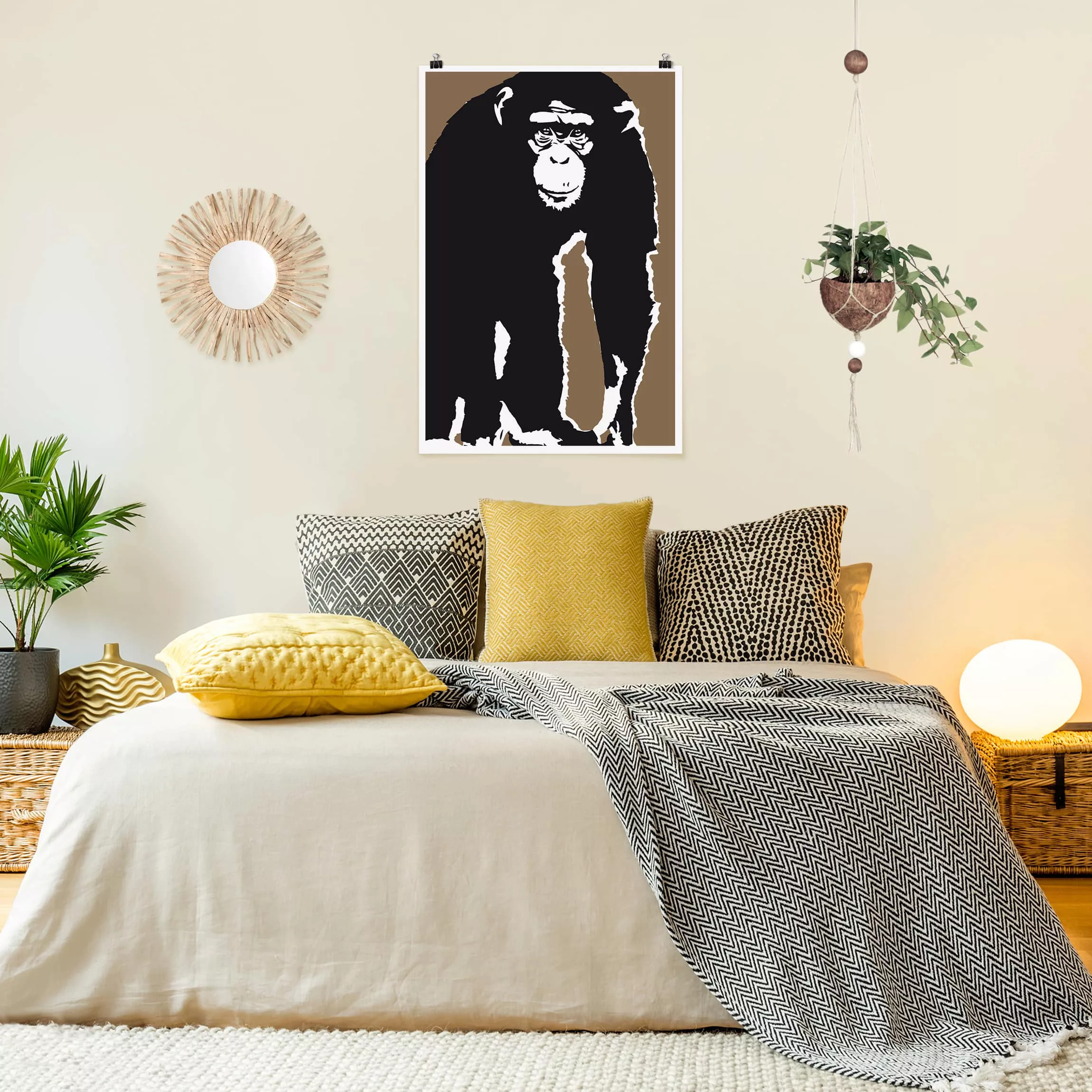 Poster Tiere - Hochformat No.TA10 Schimpanse günstig online kaufen