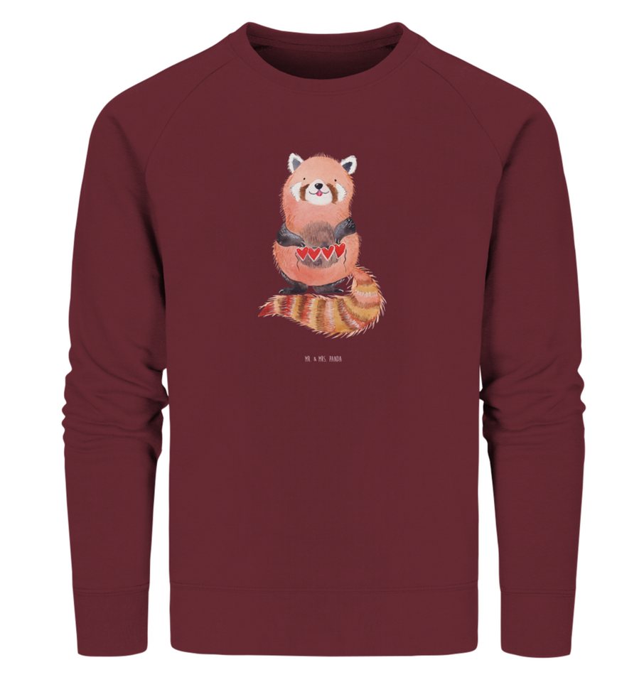 Mr. & Mrs. Panda Longpullover Größe XL Roter Panda - Burgundy - Geschenk, G günstig online kaufen