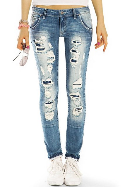 be styled Destroyed-Jeans Low Waist Hüftjeans Hose Röhrenjeans used Destroy günstig online kaufen