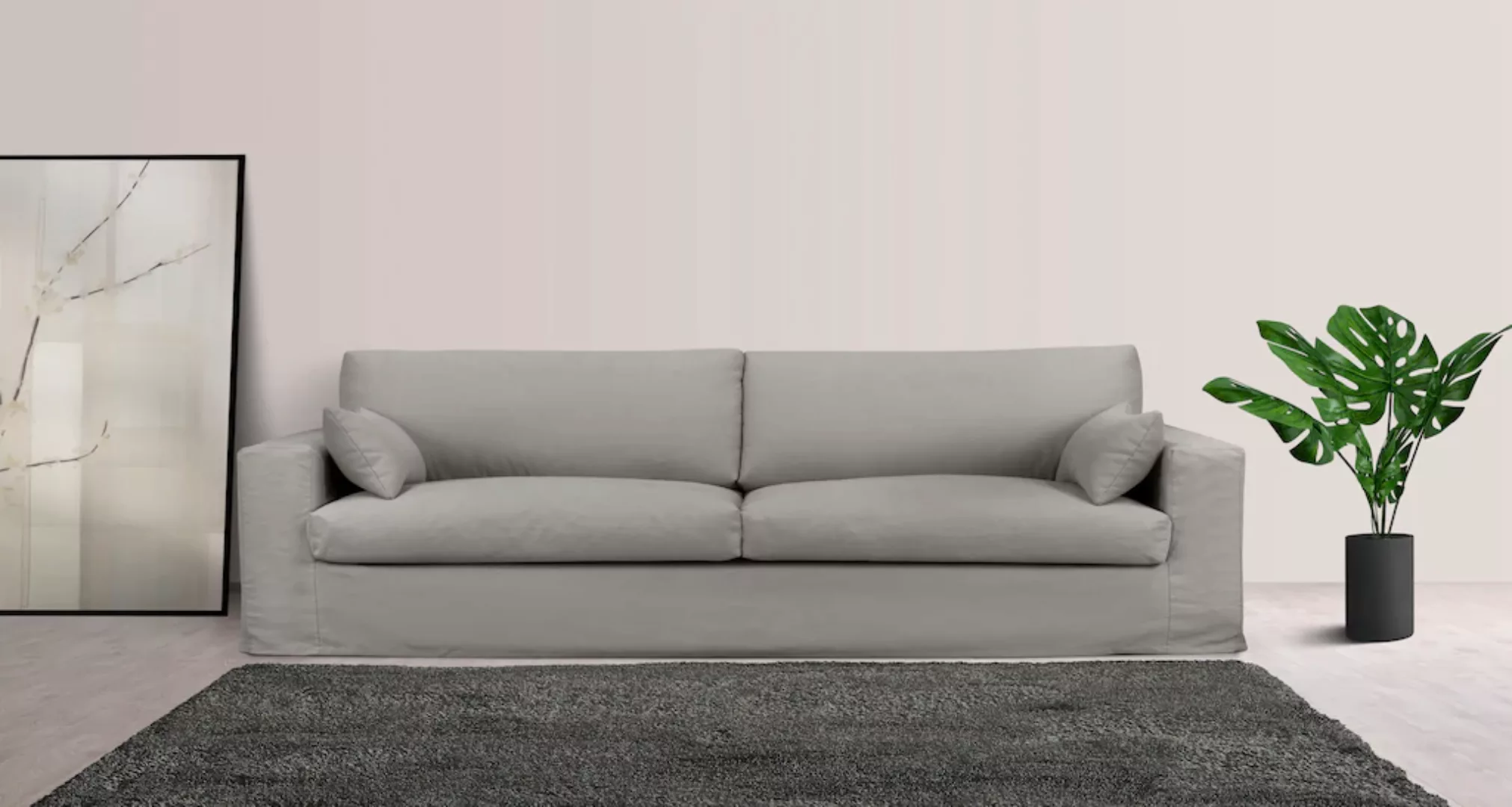 LeGer Home by Lena Gercke Big-Sofa "Sölve", mit optischer Husse, weicher Si günstig online kaufen