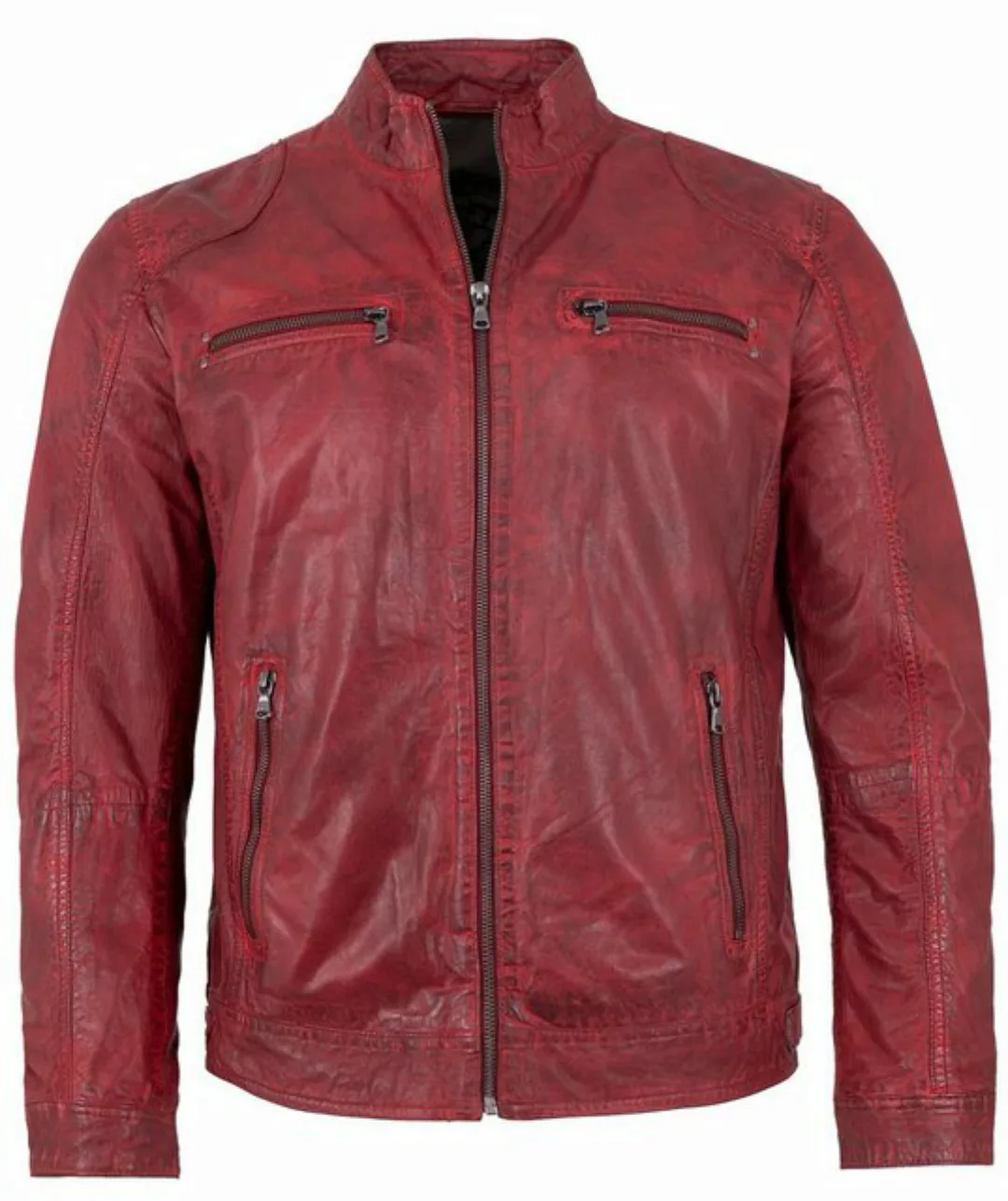 Maddox Lederjacke Alessio MADDOX - Herren Lederjacke Lammnappa dunkelrot günstig online kaufen