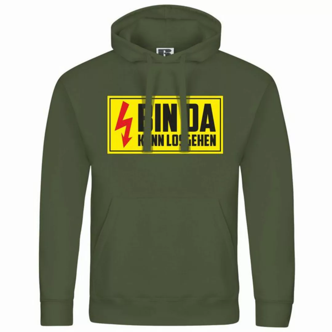 deinshirt Kapuzenpullover Herren Kapuzenpullover Bin da kann losgehen Mit P günstig online kaufen