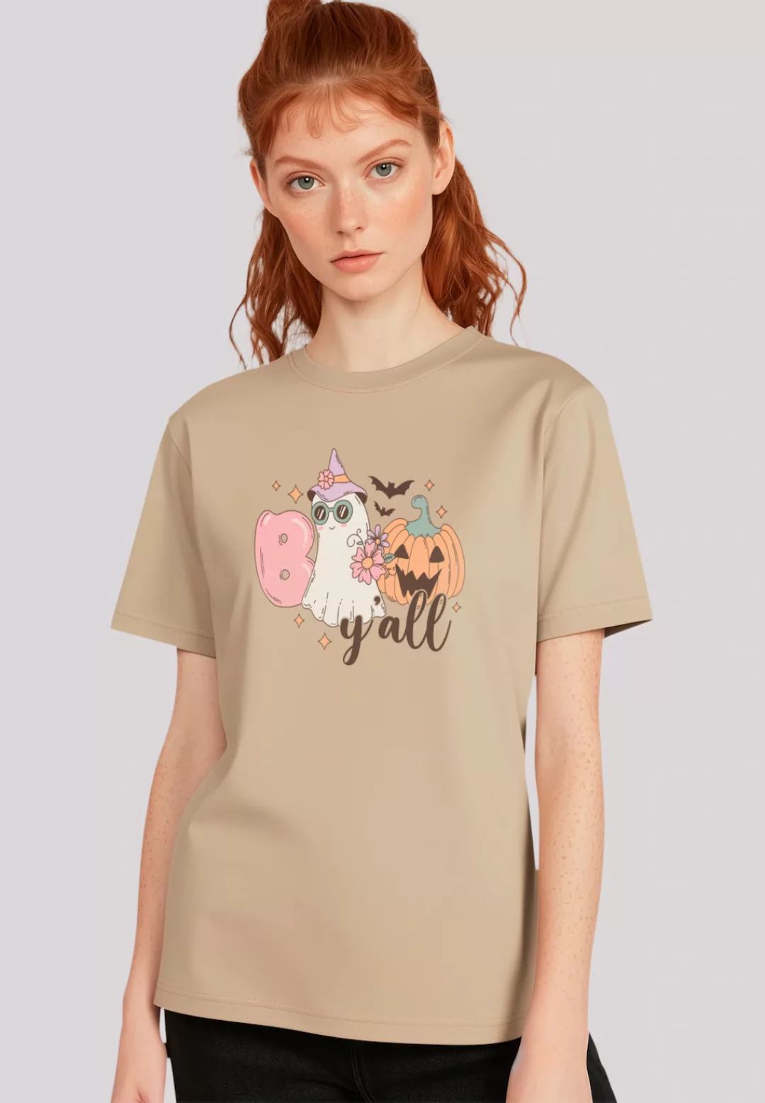 F4NT4STIC T-Shirt "Retro Halloween Boo y all", Premium Qualität günstig online kaufen