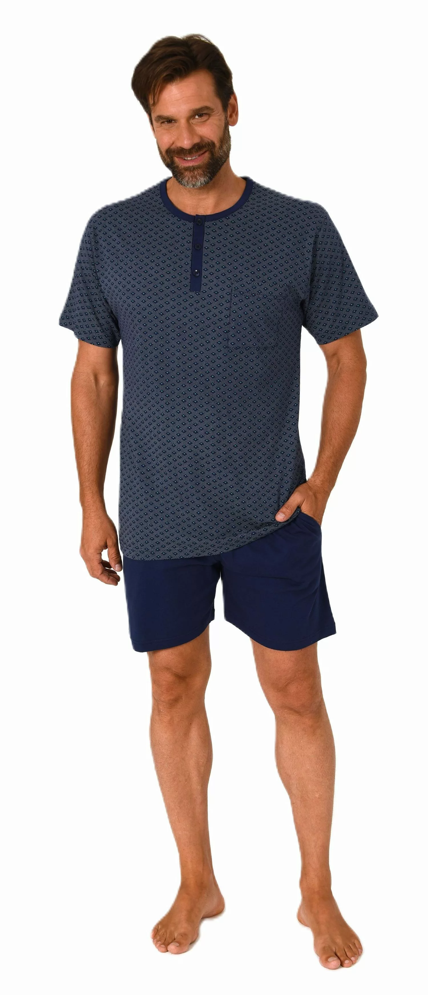Normann Pyjama Normann Herren Schlafanzug kurzarm günstig online kaufen