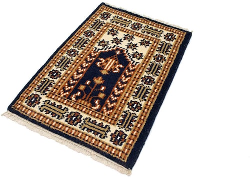morgenland Wollteppich »Bidjar Teppich handgeknüpft dunkelblau«, rechteckig günstig online kaufen