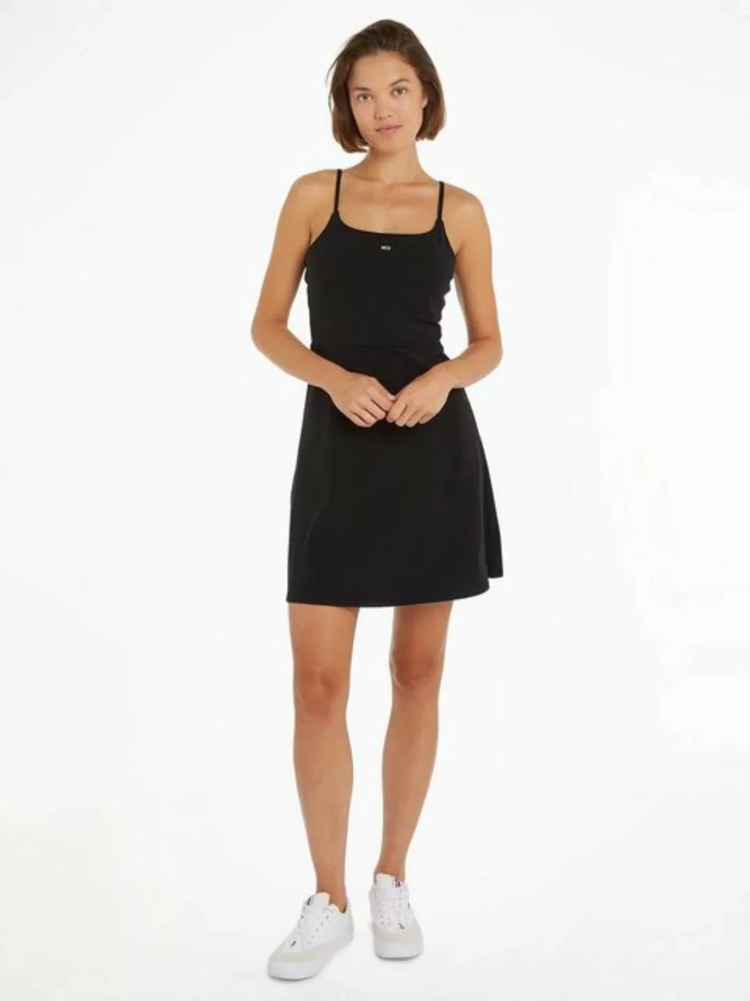 Tommy Jeans Spaghettikleid TJW ESSENTIAL STRAP FLARE DRESS mit verstellbare günstig online kaufen