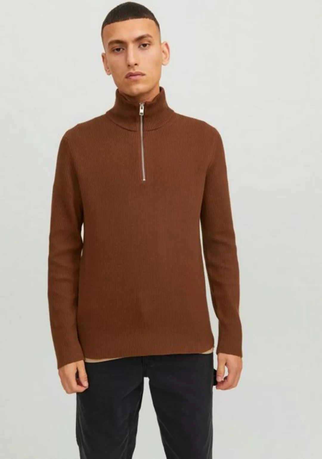 Jack & Jones Stehkragenpullover JPRCCPERFECT KNIT HALF ZIP SN günstig online kaufen