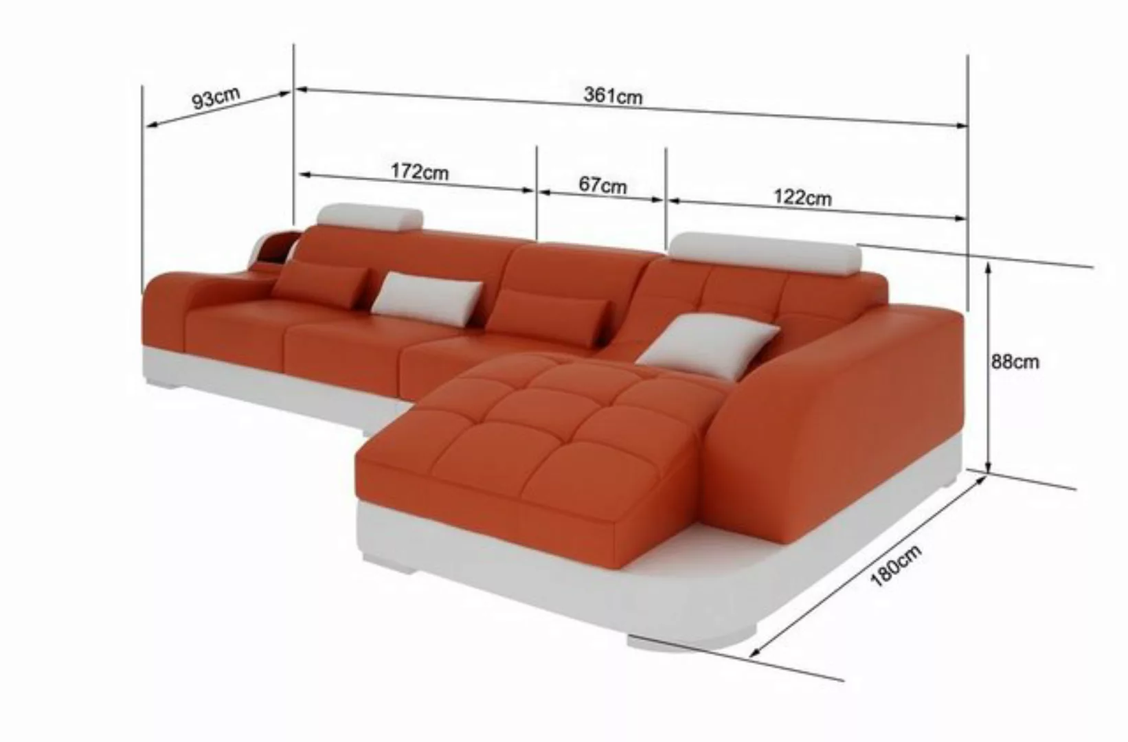 JVmoebel Ecksofa Ecksofa L Form Stoff Couch Wohnlandschaft Garnitur Design, günstig online kaufen