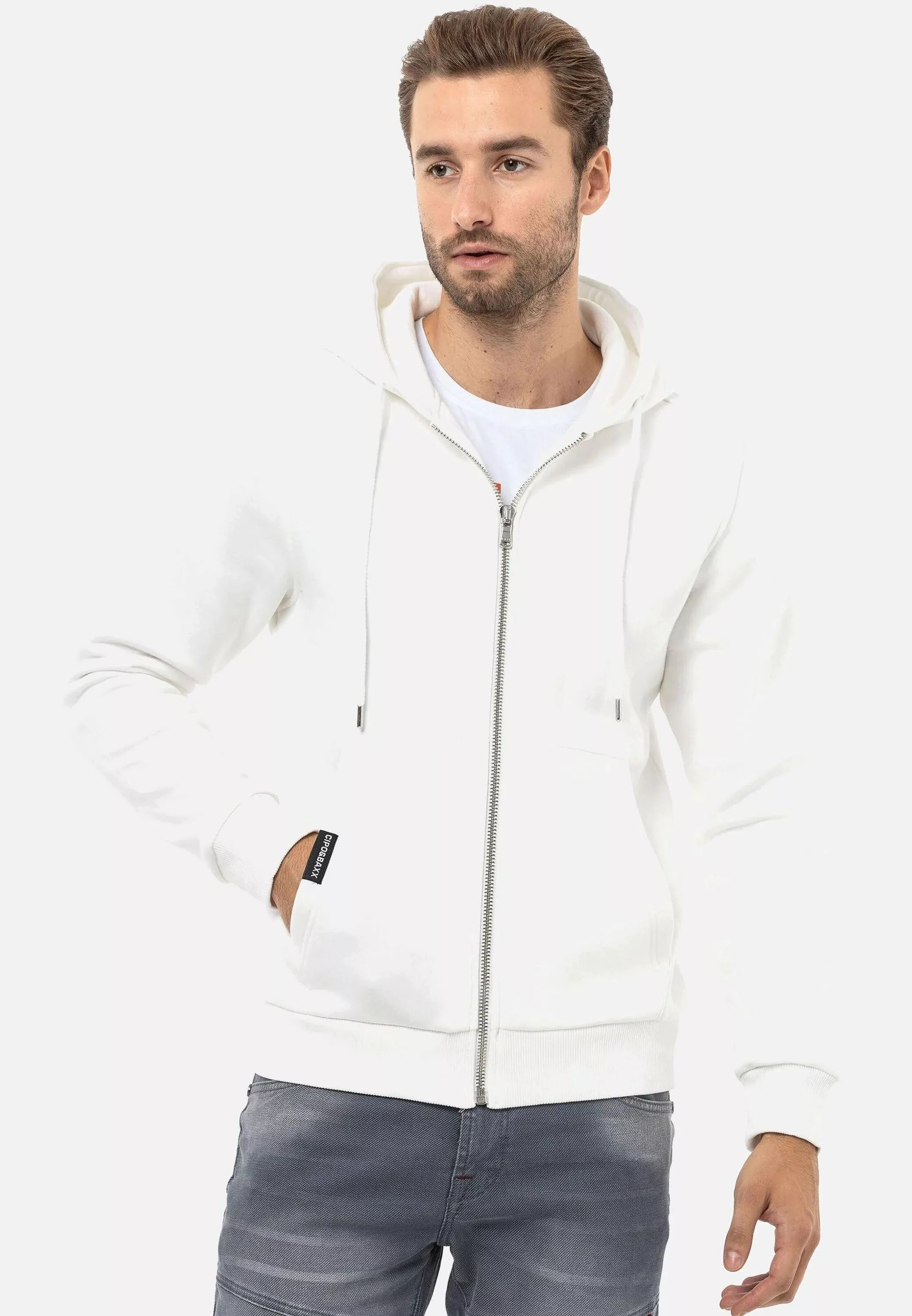 Cipo & Baxx Sweatjacke "Jacken", mit Kapuze, CL556 günstig online kaufen