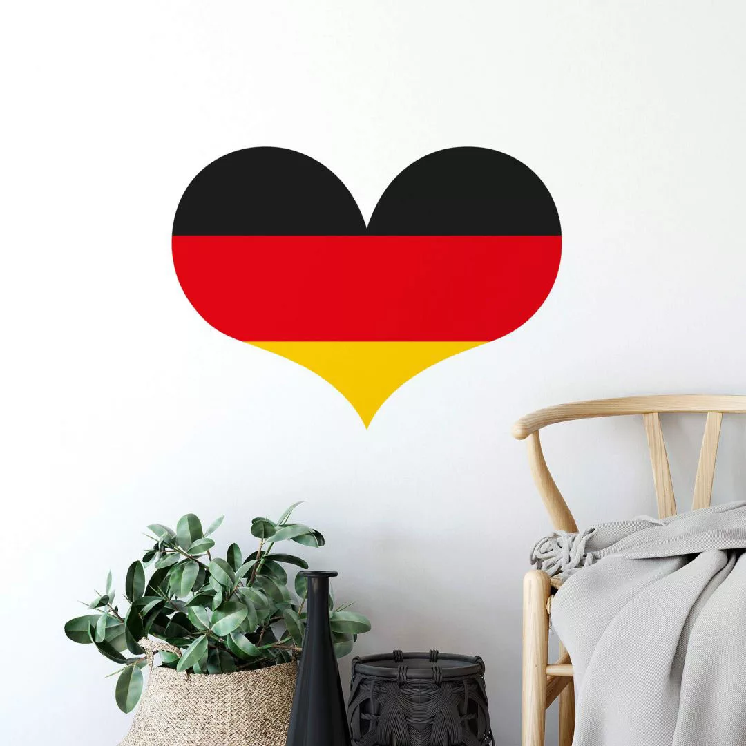 Wall-Art Wandtattoo "Fußball Deutschland Herz", (1 St.), selbstklebend, ent günstig online kaufen