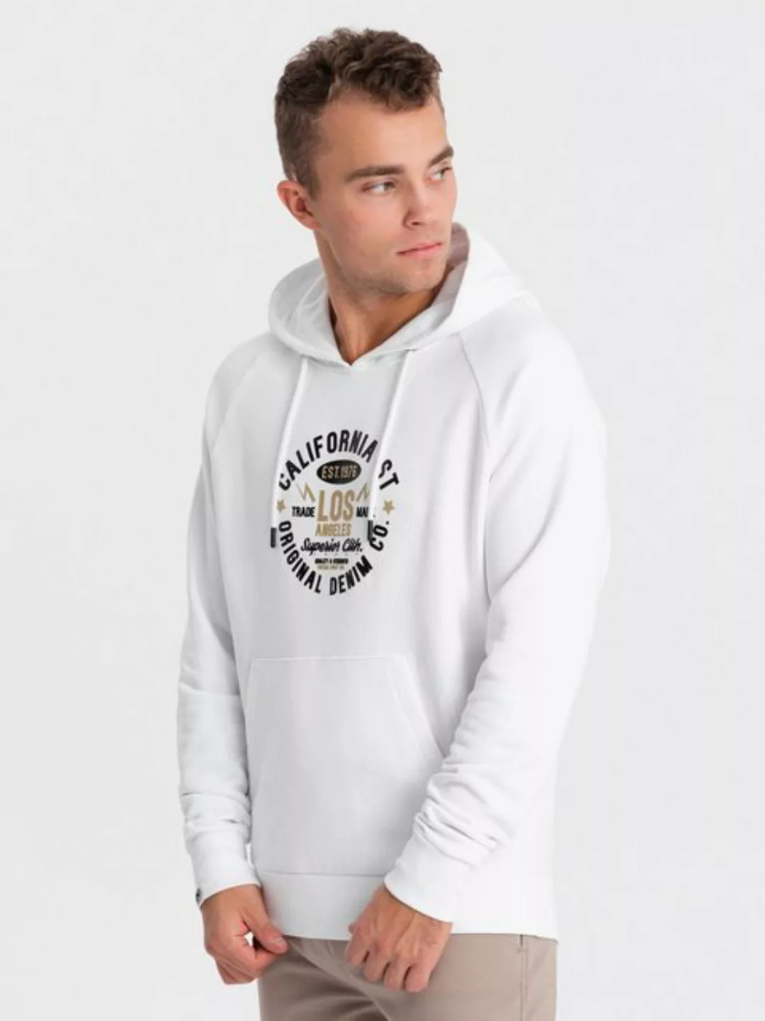OMBRE Sweatshirt Bedruckter Kapuzenpullover für Männer günstig online kaufen