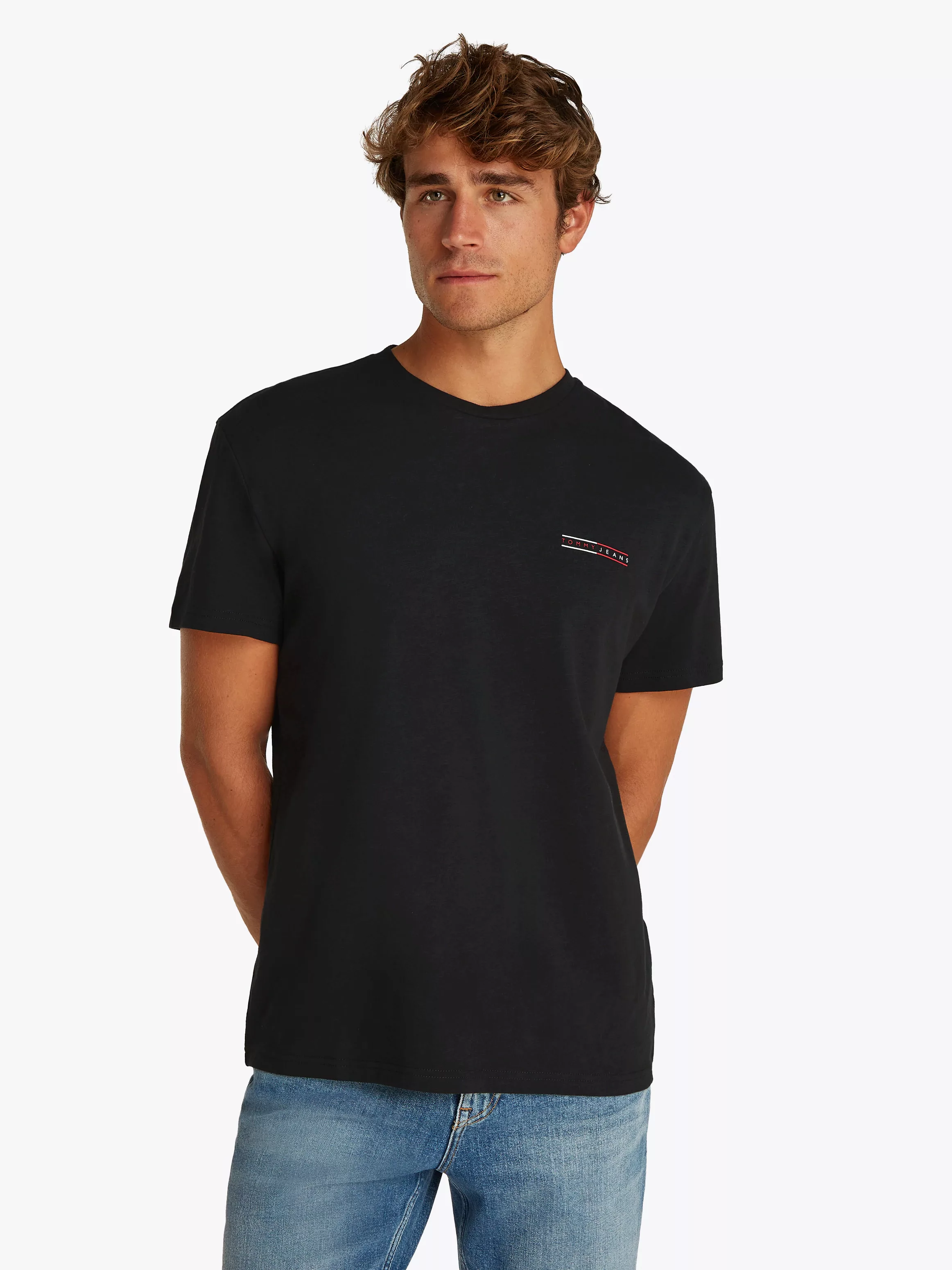 Tommy Jeans Kurzarmshirt "TJM REG GRAPHIC SLUB TEE EXT", Mit Rundhalsaussch günstig online kaufen