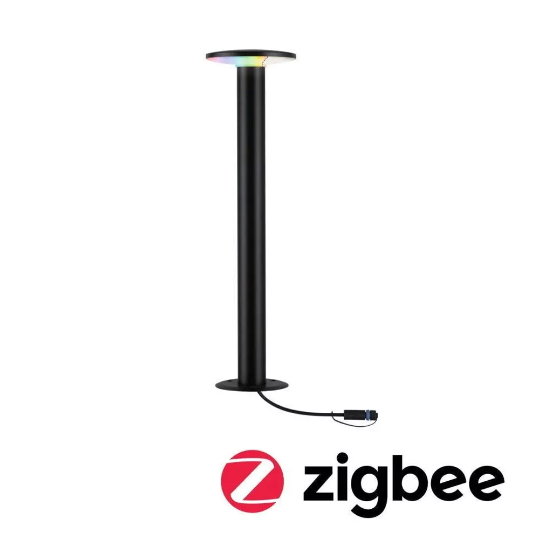 LED Zigbee Plug & Shine Wegeleuchte Plate RGBW in Anthrazit 5W 200lm IP44 günstig online kaufen