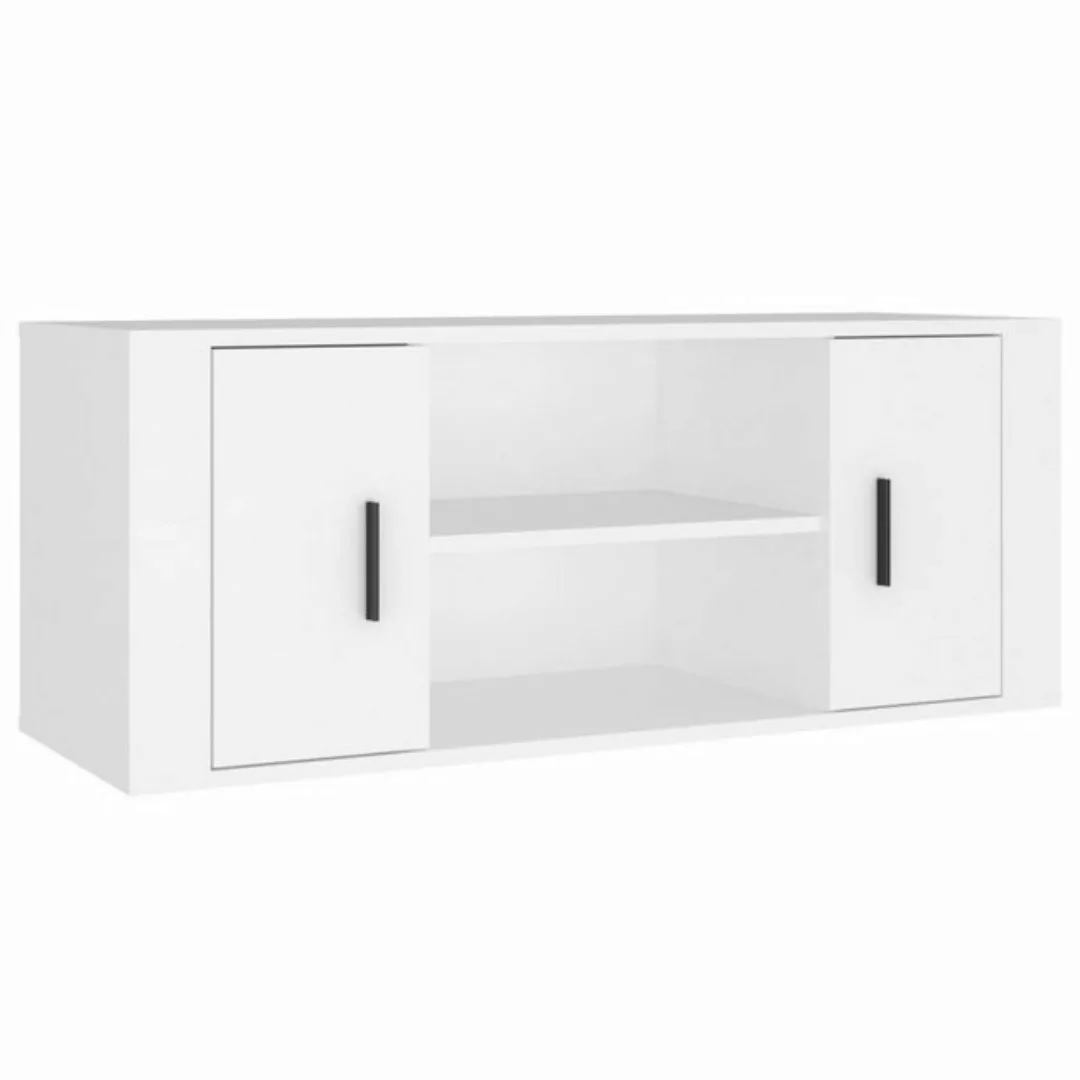 vidaXL TV-Schrank TV-Schrank Weiß 100x35x40 cm Spanplatte TV-Lowboard Ferns günstig online kaufen