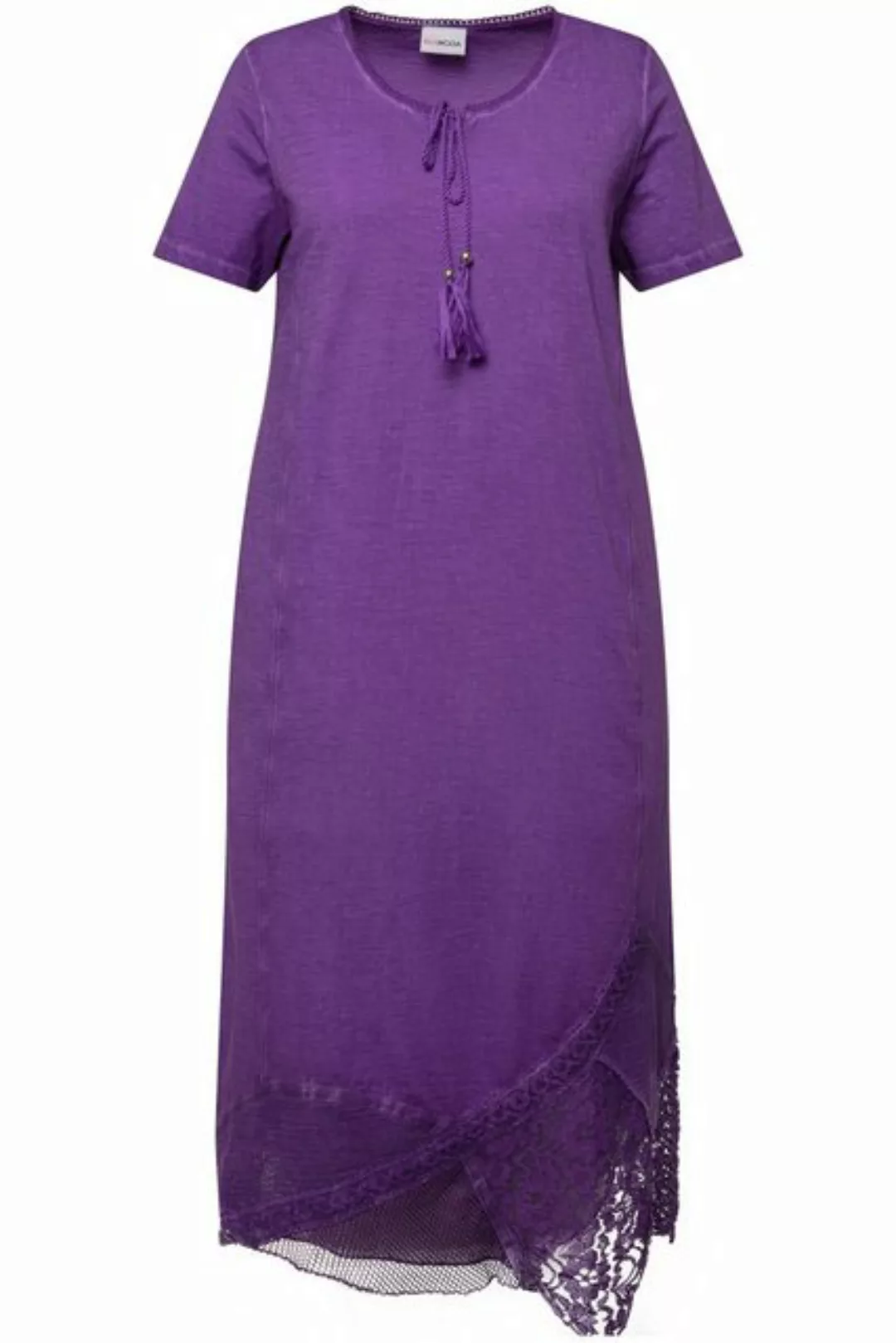 MIAMODA Minikleid Maxi-Jerseykleid Druck am Zipfelsaum günstig online kaufen