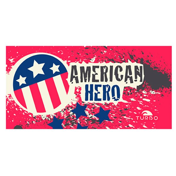 Turbo Mikrofaser American Hero Handtuch One Size Red günstig online kaufen