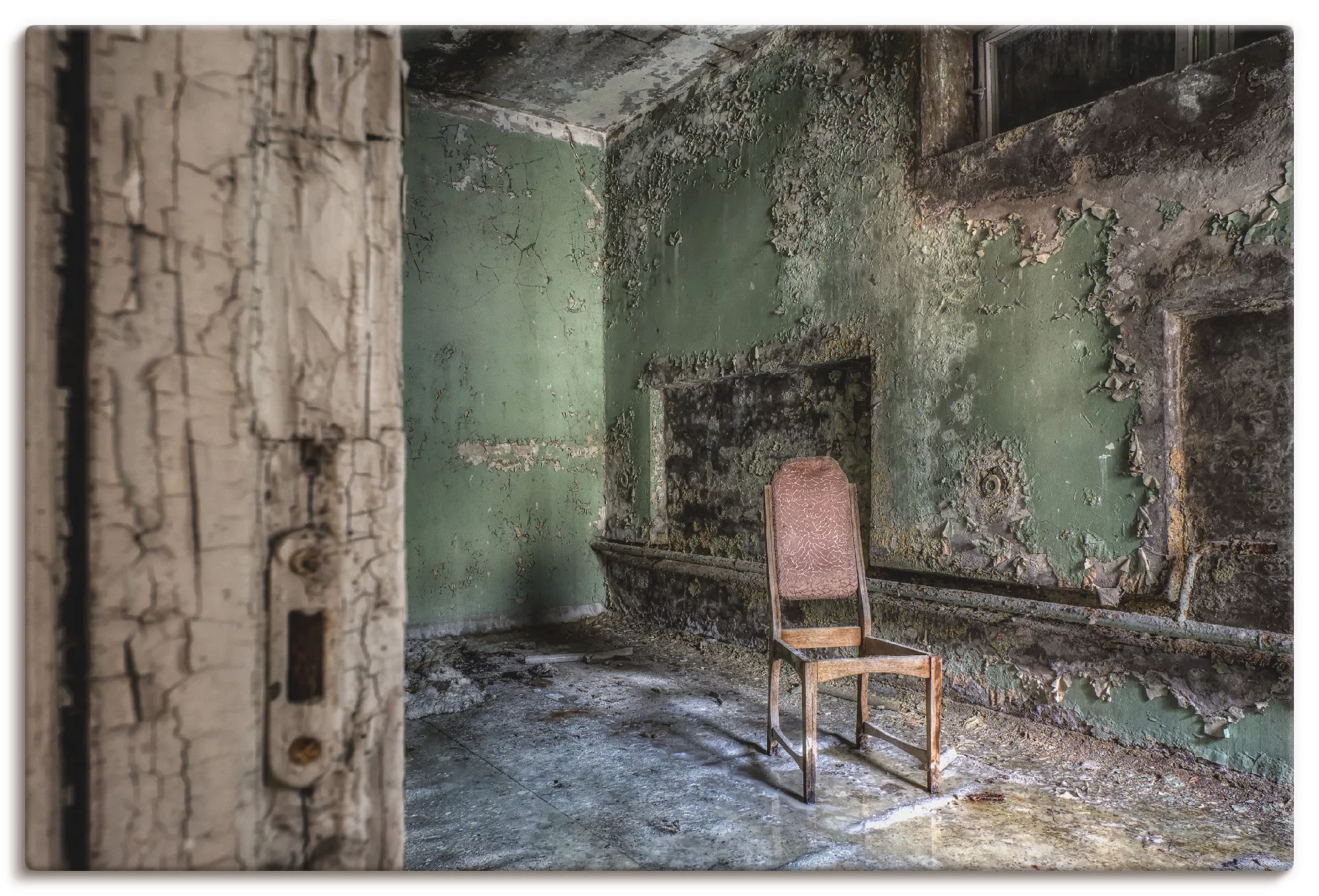 Artland Wandbild »Lost Place - einsamer Stuhl«, Fenster & Türen, (1 St.), a günstig online kaufen