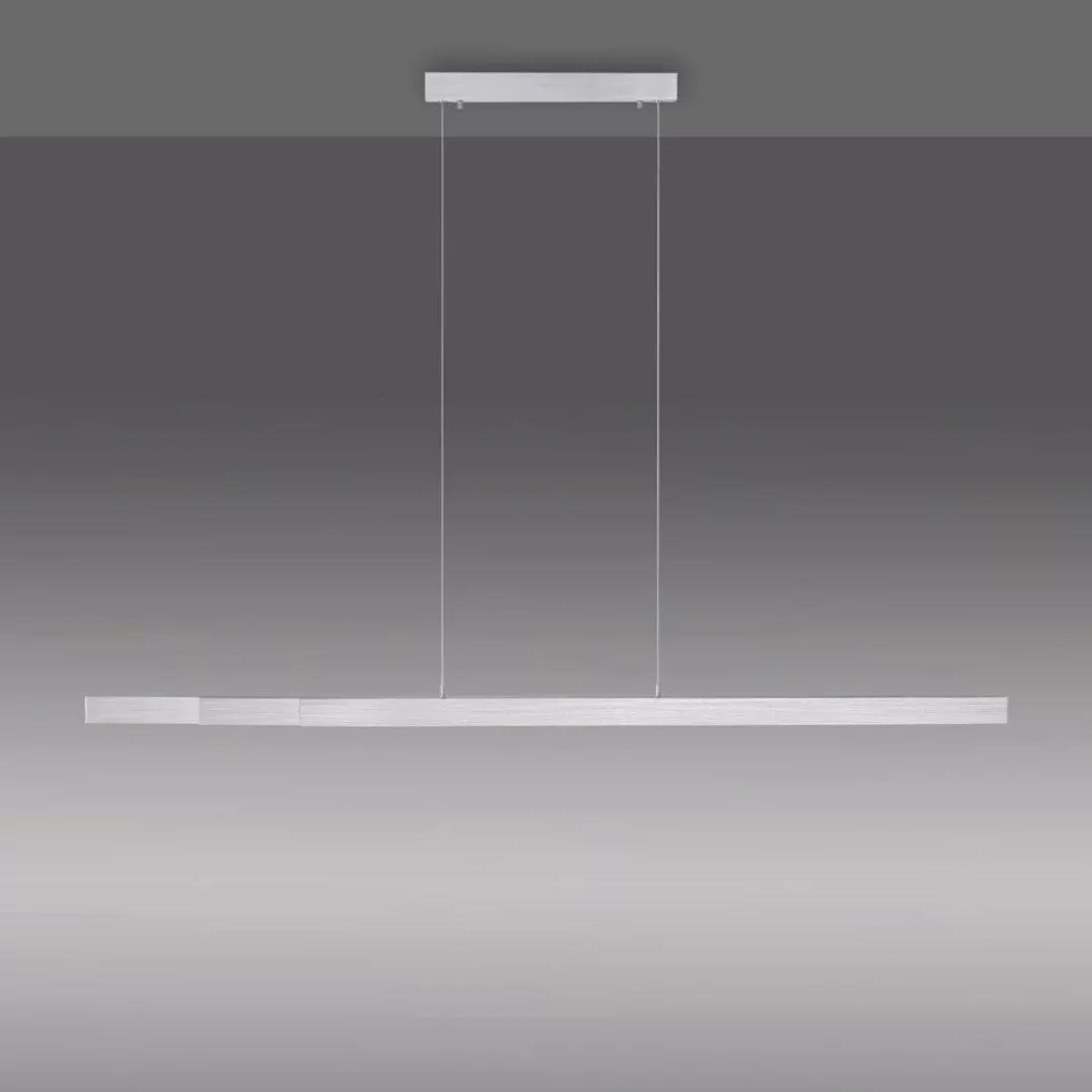 LED Pendelleuchte Luzi in Silber 3x 15W 4680lm günstig online kaufen