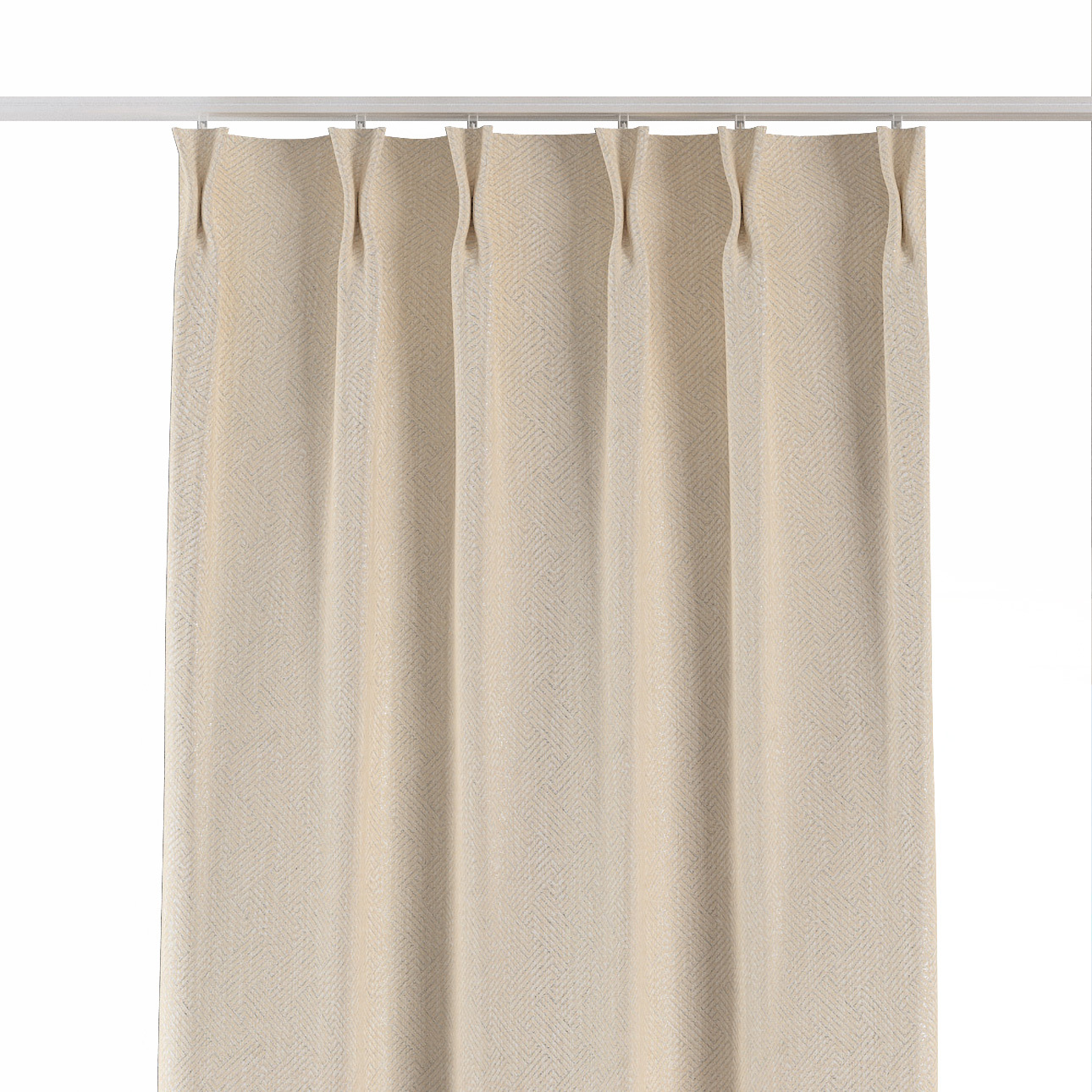 Vorhang mit flämischen 2-er Falten, ecru, Imperia Premium (144-07) günstig online kaufen