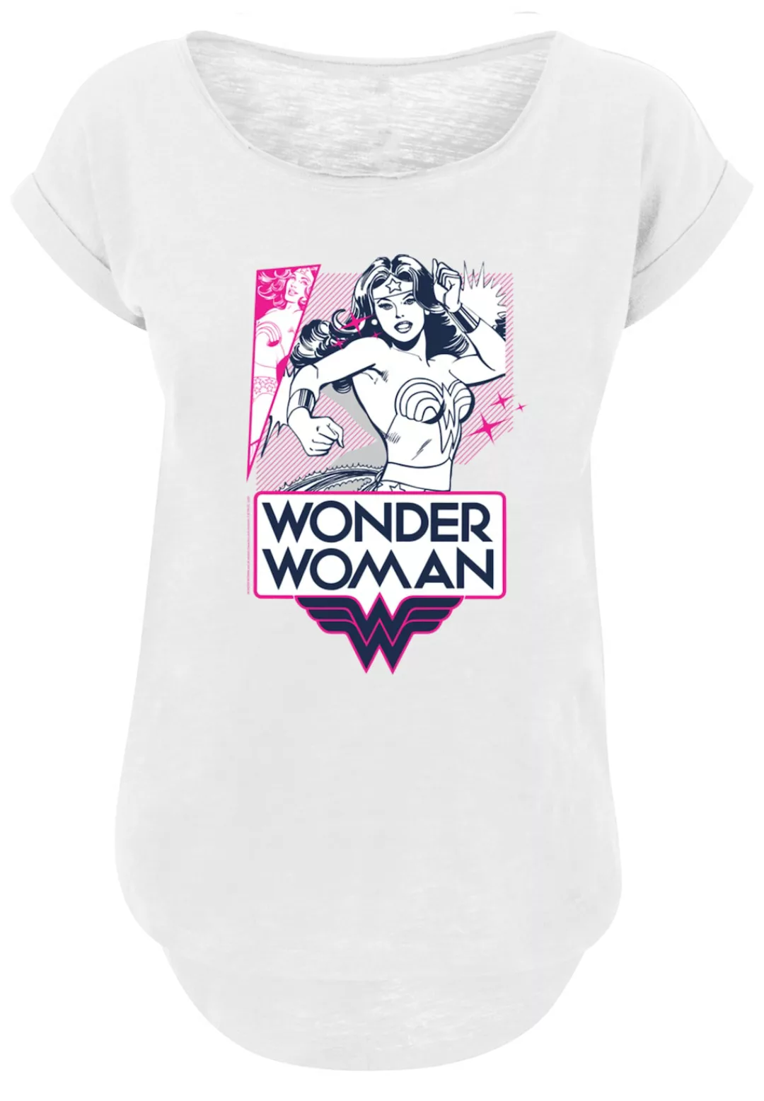 F4NT4STIC T-Shirt "DC Comics Wonder Woman Pink Action", Print günstig online kaufen