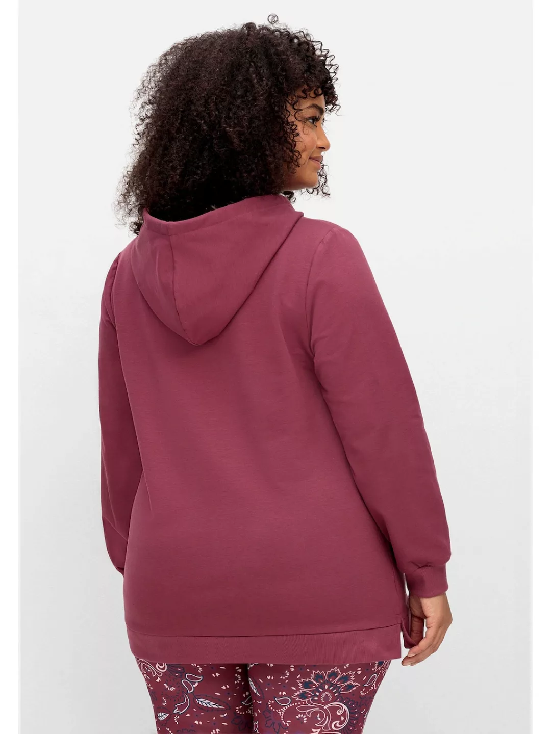 sheego by Joe Browns Kapuzensweatshirt "Große Größen", mit Knopfleiste und günstig online kaufen