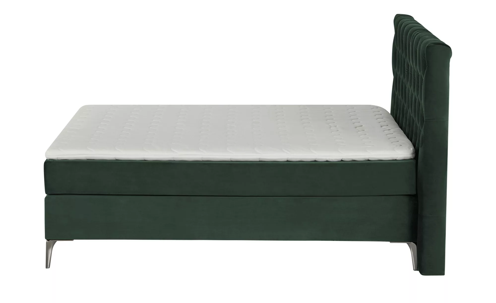 SKAGEN BEDS Boxspringbett  Laesa ¦ grün ¦ Maße (cm): B: 160 H: 122 Betten > günstig online kaufen