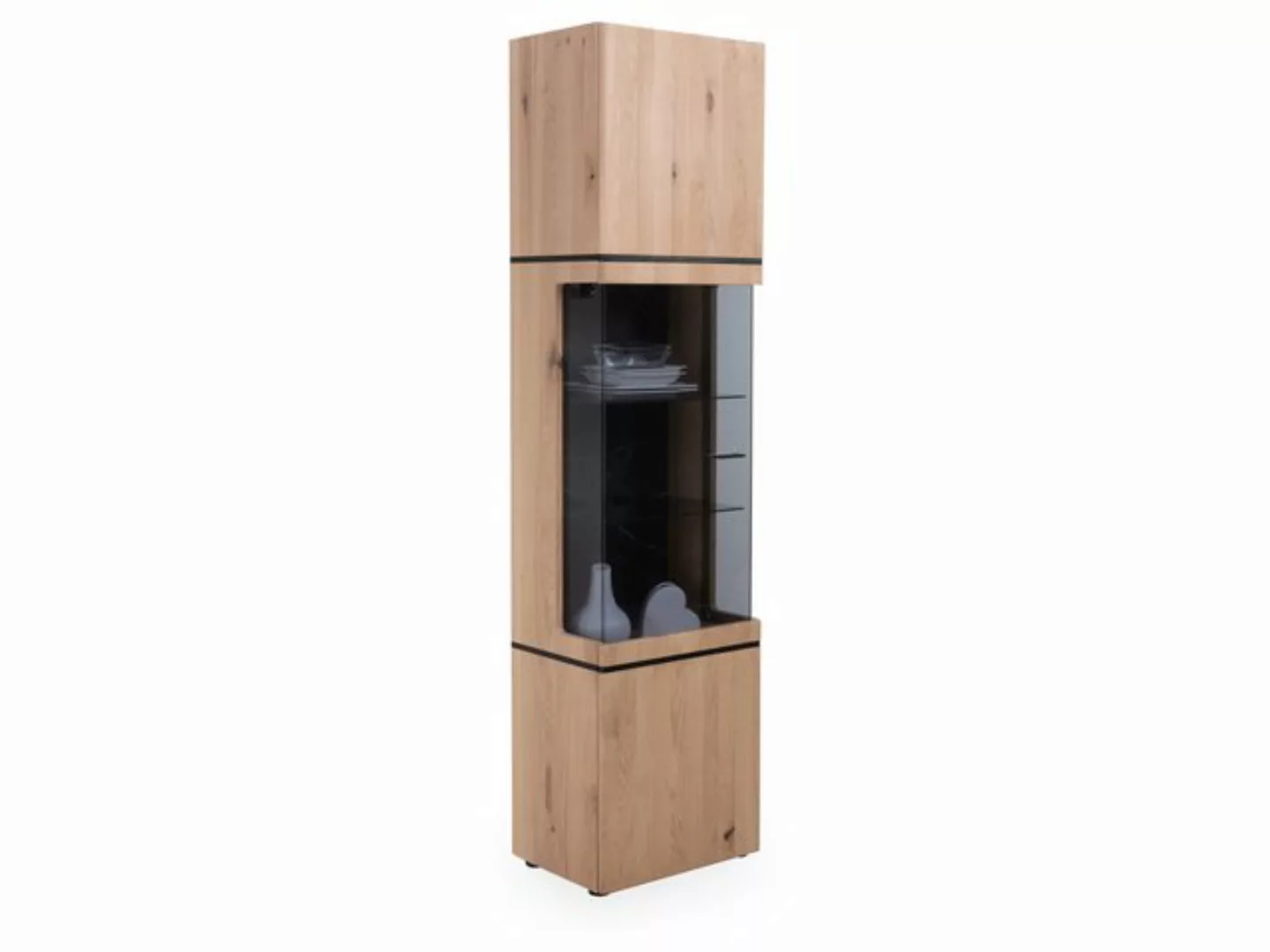 HARPER Vitrine Vitrine HARPER WORKSOP BHT 50x201x37 cm braun Glasschrank günstig online kaufen