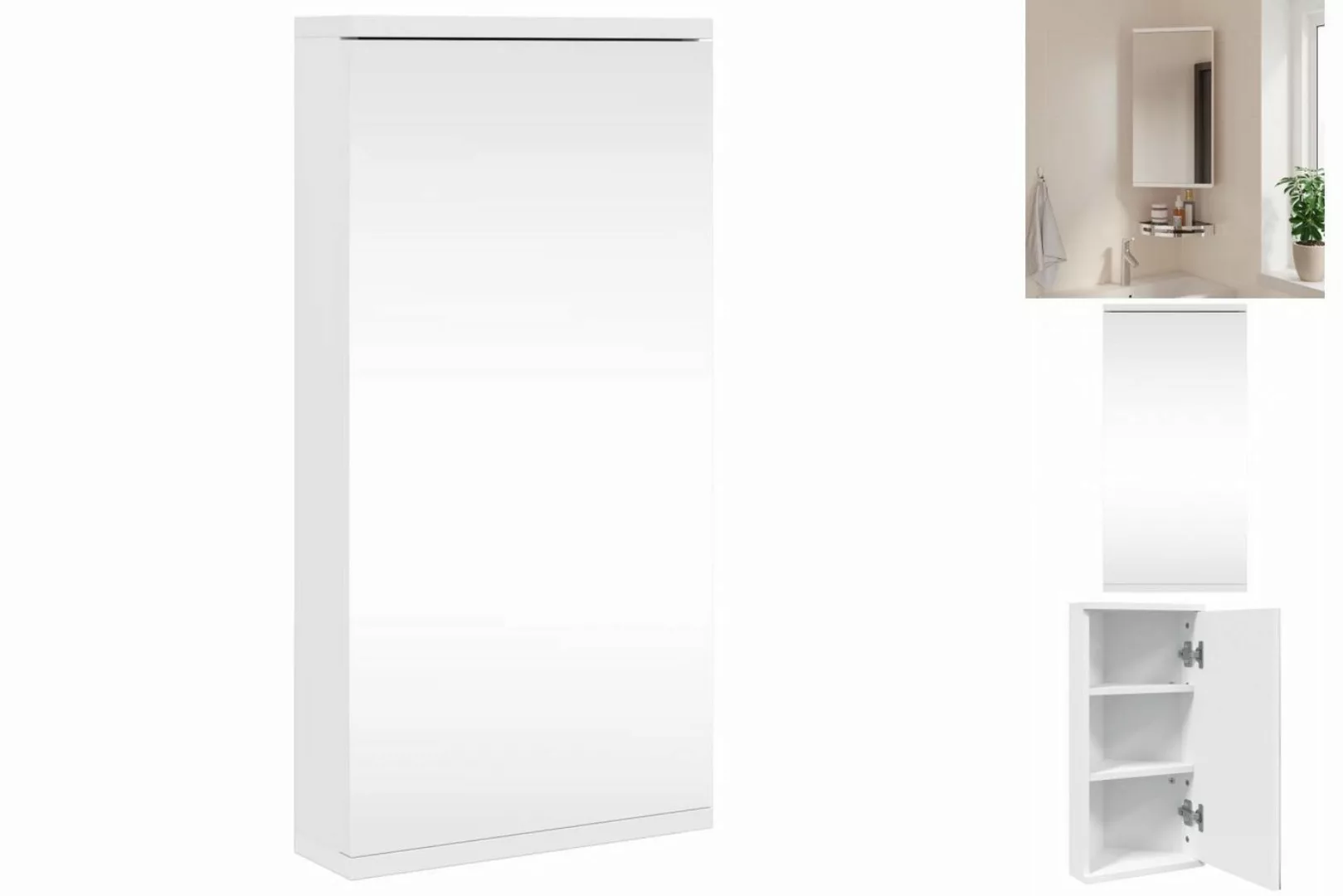 vidaXL Spiegelschrank Eck-Spiegelschrank Grau 30x24x60 cm günstig online kaufen