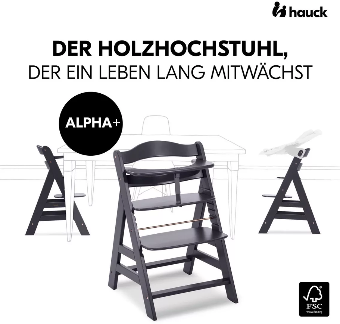 Hauck Hochstuhl »Alpha+, Dark grey«, FSC® - schützt Wald - weltweit günstig online kaufen