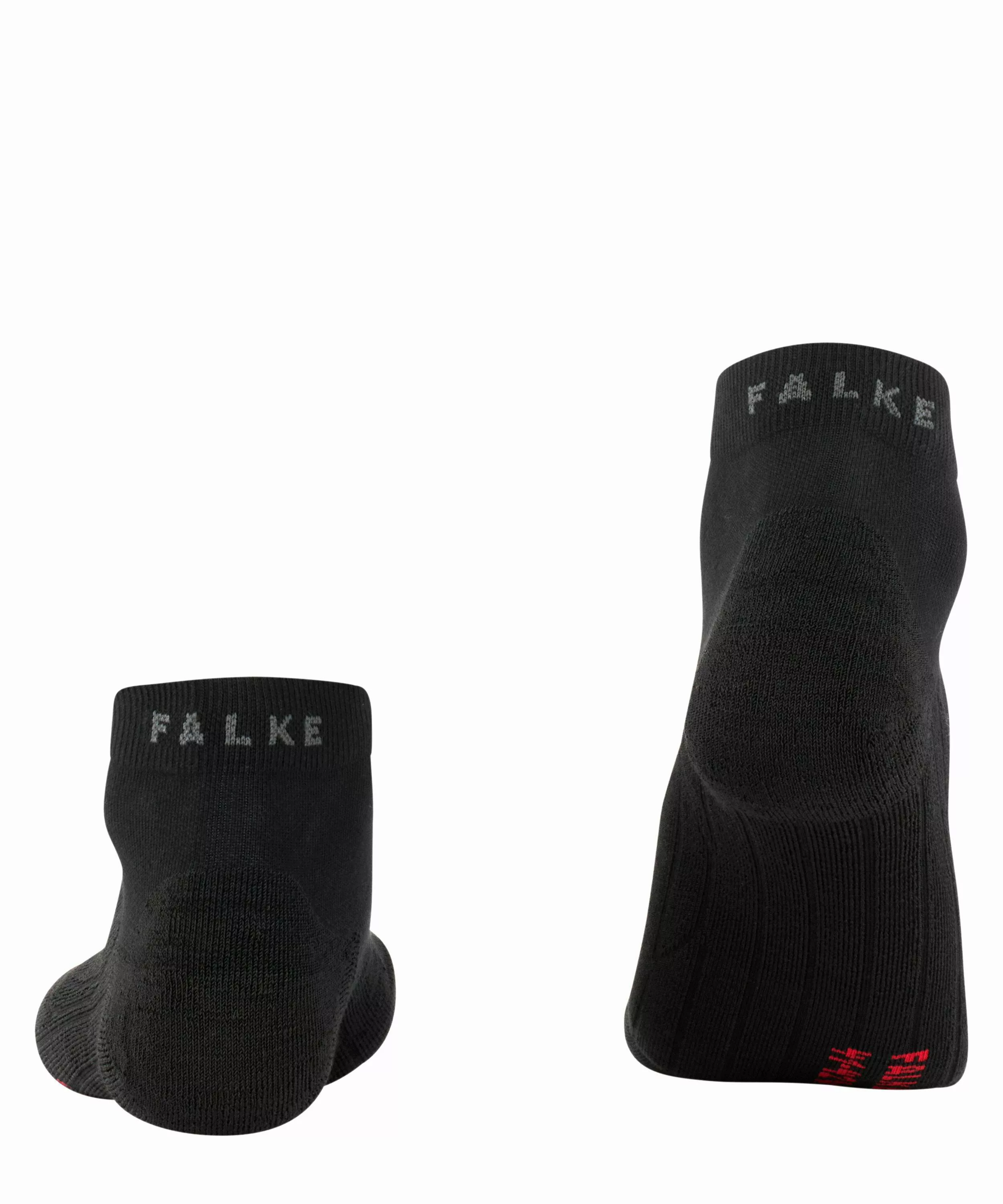 FALKE GO2 Short Herren Golf Socken, 46-48, Schwarz, Baumwolle, 16779-300005 günstig online kaufen