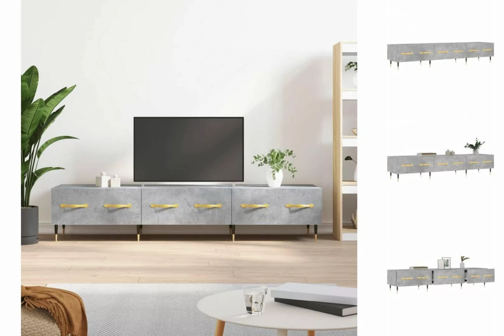 vidaXL TV-Schrank TV-Schrank Räuchereiche 150x36x30 cm Spanplatte günstig online kaufen