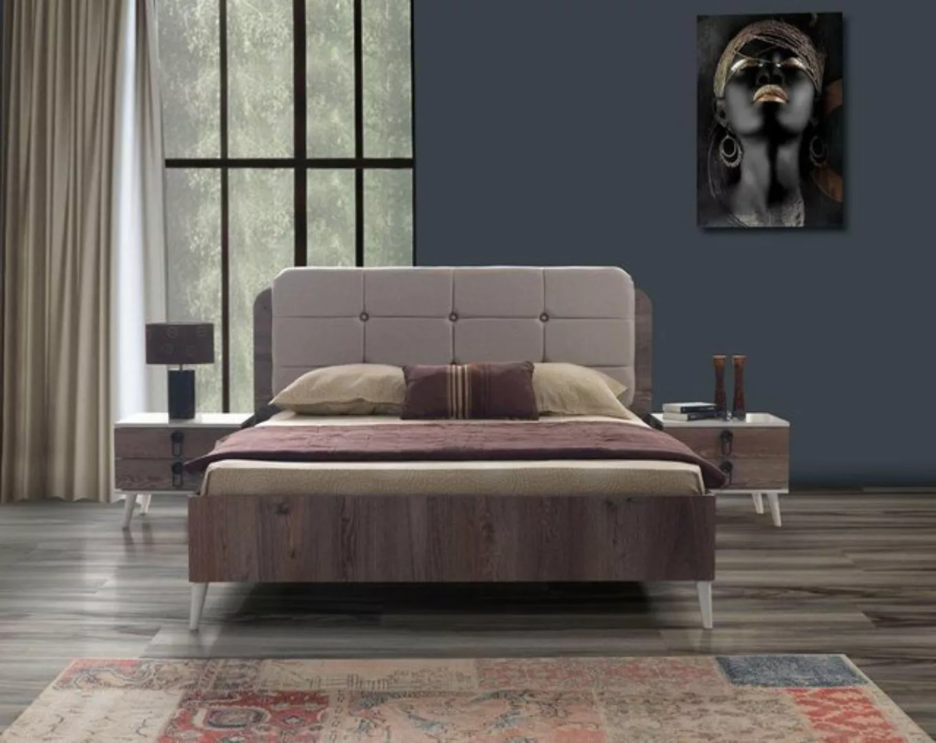 JVmoebel Bett Schlafzimmer Bett Luxus Polster Betten 180x200 Luxus Einricht günstig online kaufen