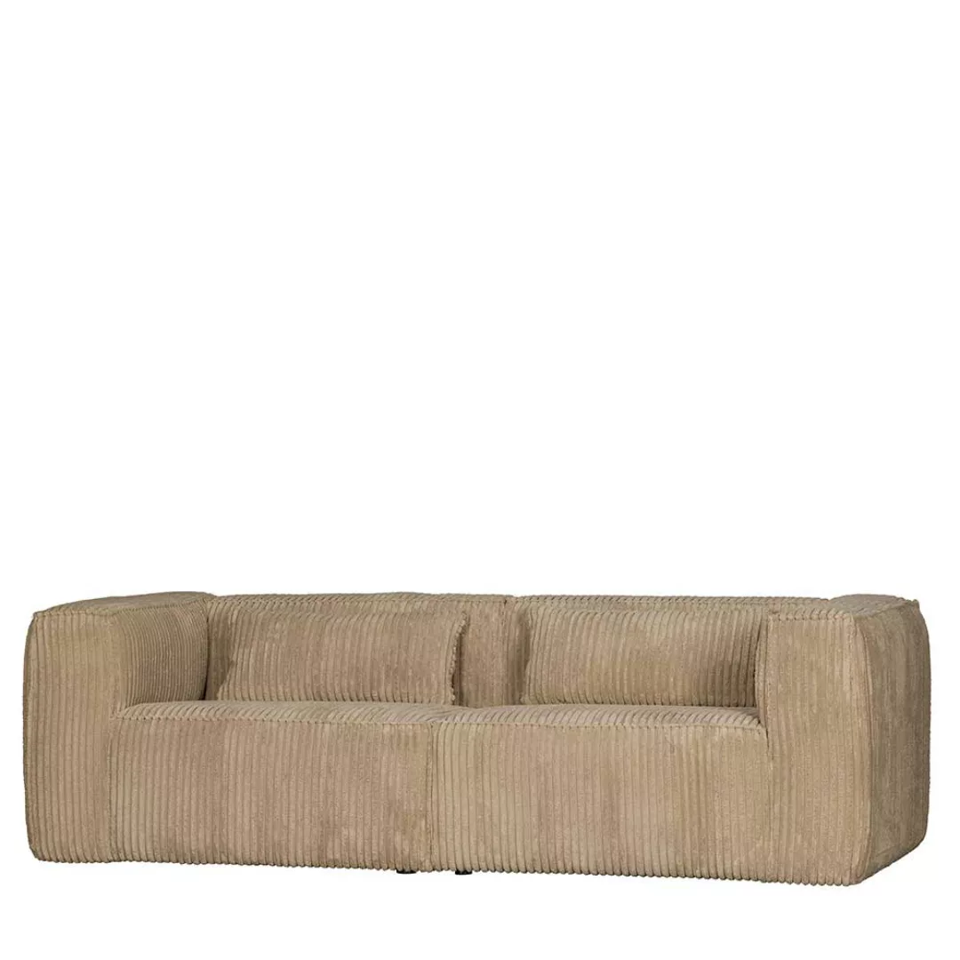 Breitcord Sofa in Beige 46 cm Sitzhöhe günstig online kaufen