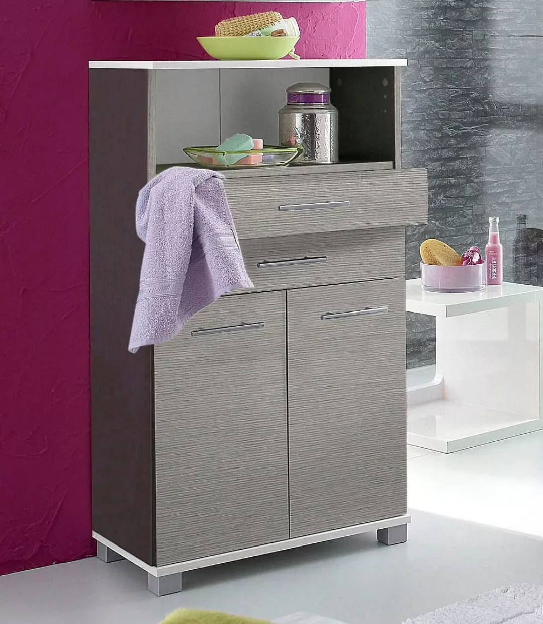 Schildmeyer Midischrank Rhodos Breite 60 cm, verstellbarer Einlegeboden, Me günstig online kaufen