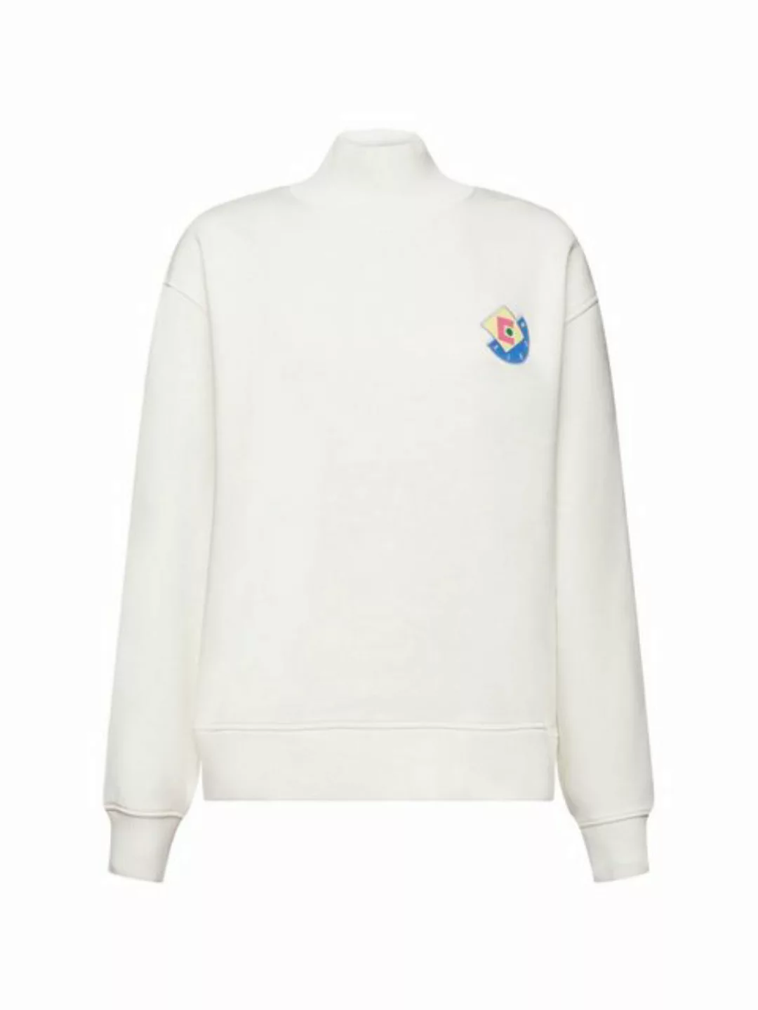 Esprit Sweatshirt Logo-Sweatshirt mit Stehkragen (1-tlg) günstig online kaufen