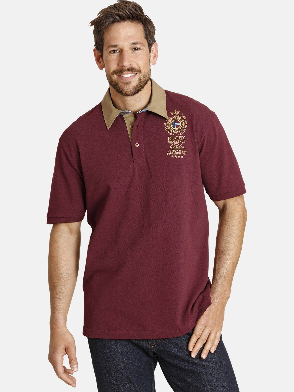 Jan Vanderstorm Poloshirt JOAKIM mit edler günstig online kaufen