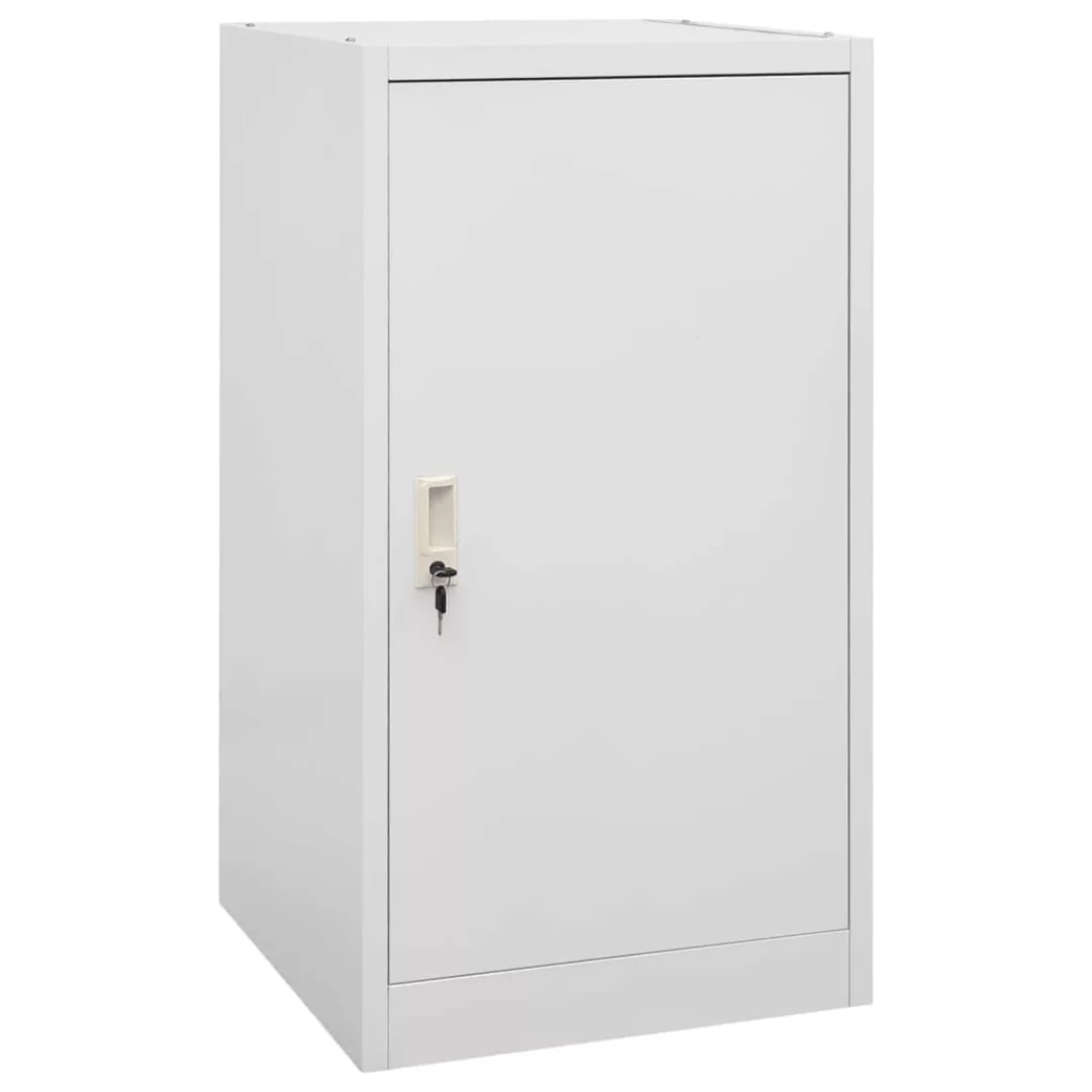 vidaXL Aktenschrank Sattelschrank Hellgrau 53x53x105 cm Stahl günstig online kaufen