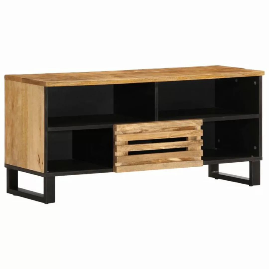 vidaXL TV-Schrank TV-Schrank 100x34x46 cm Raues Massives Mangoholz (1-St) günstig online kaufen