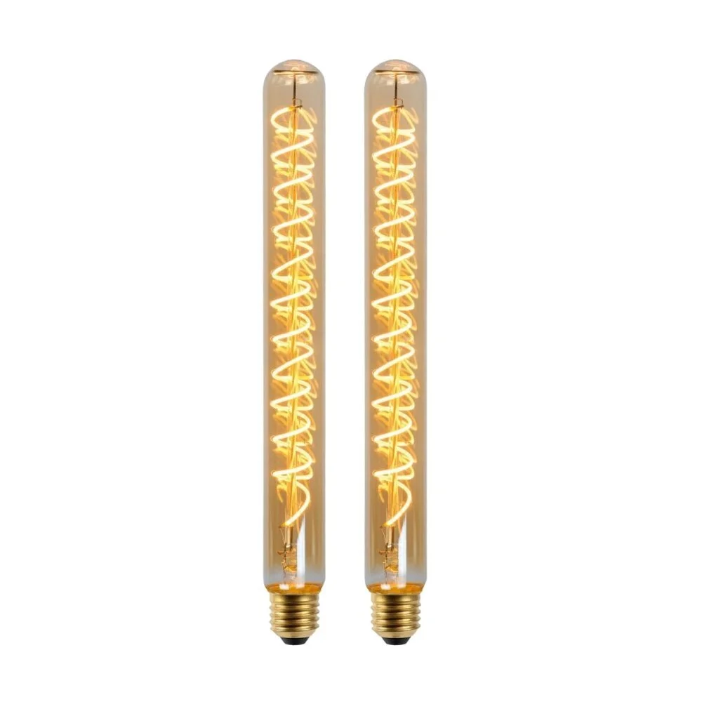 LED Leuchtmittel E27 Röhre - T32 in Amber 5W 380lm 300mm 2er-Pack günstig online kaufen